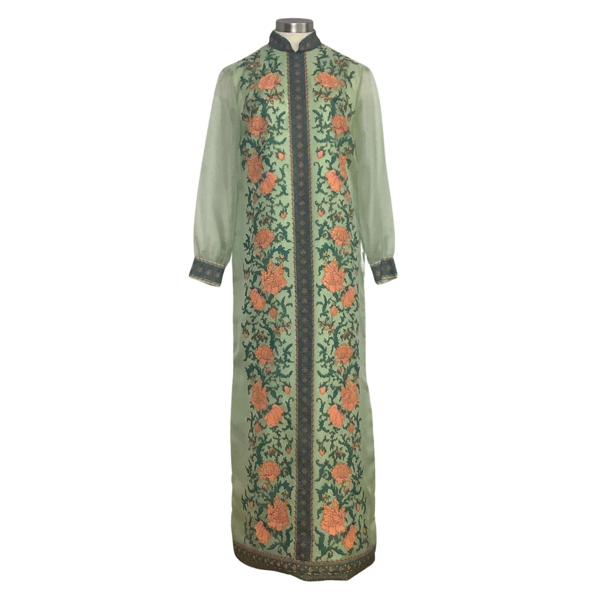 Alfred Shaheen Green Dress