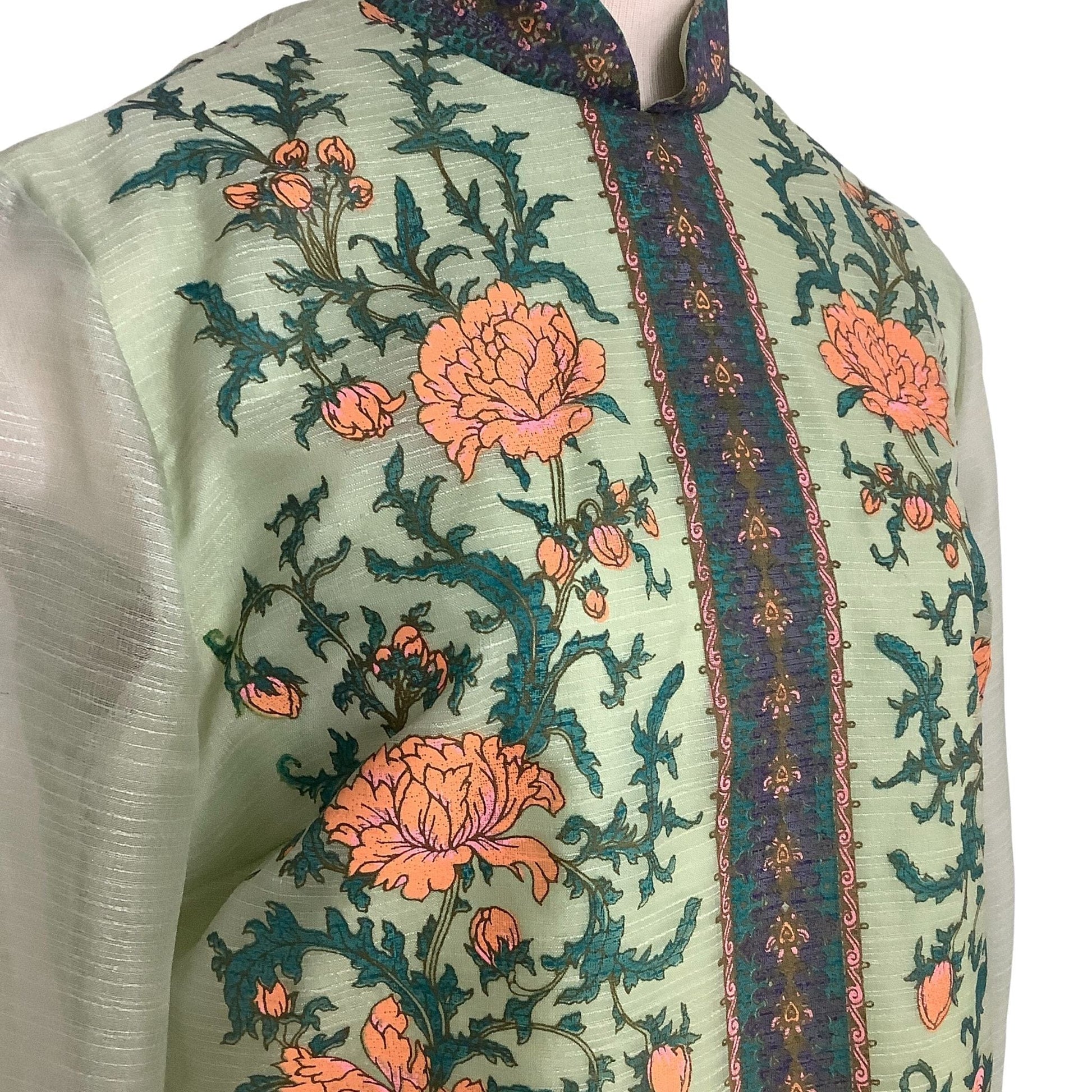 Alfred Shaheen Green Dress