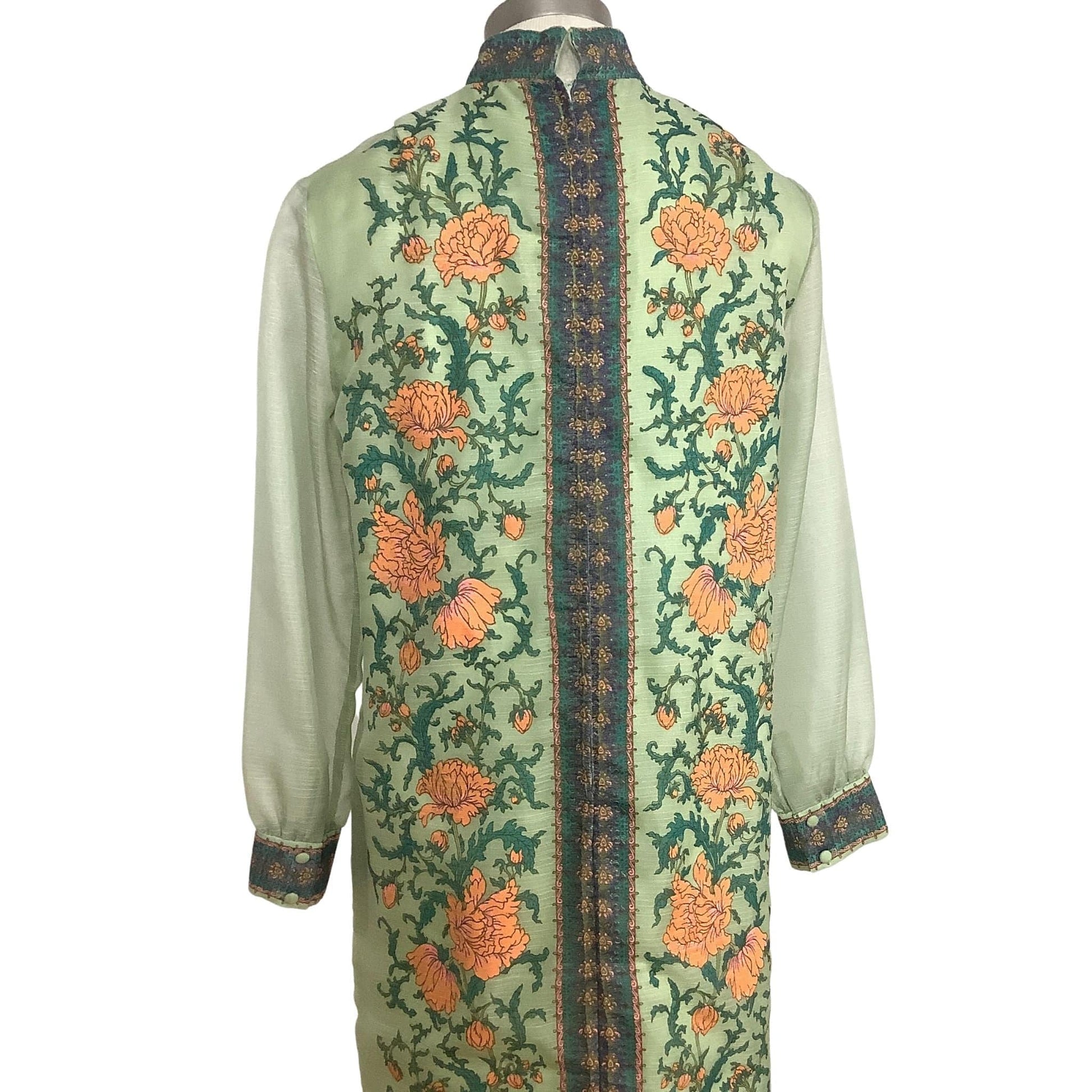 Alfred Shaheen Green Dress