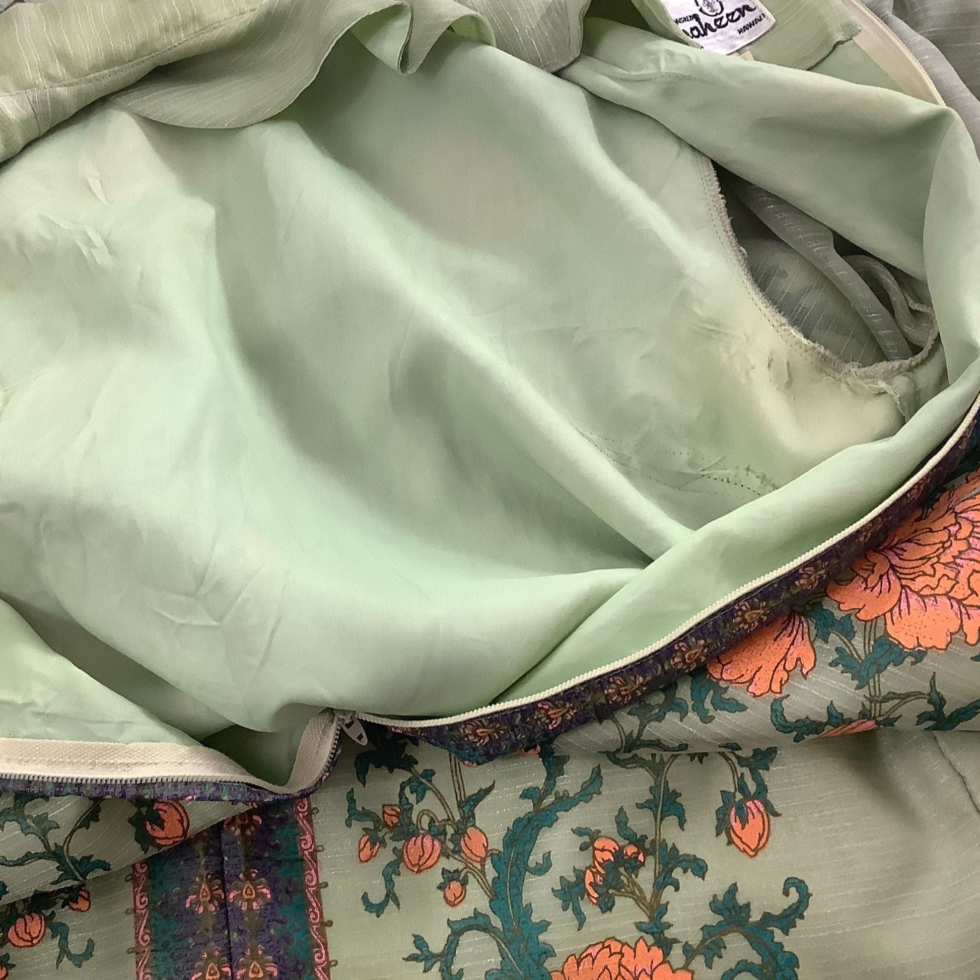 Alfred Shaheen Green Dress