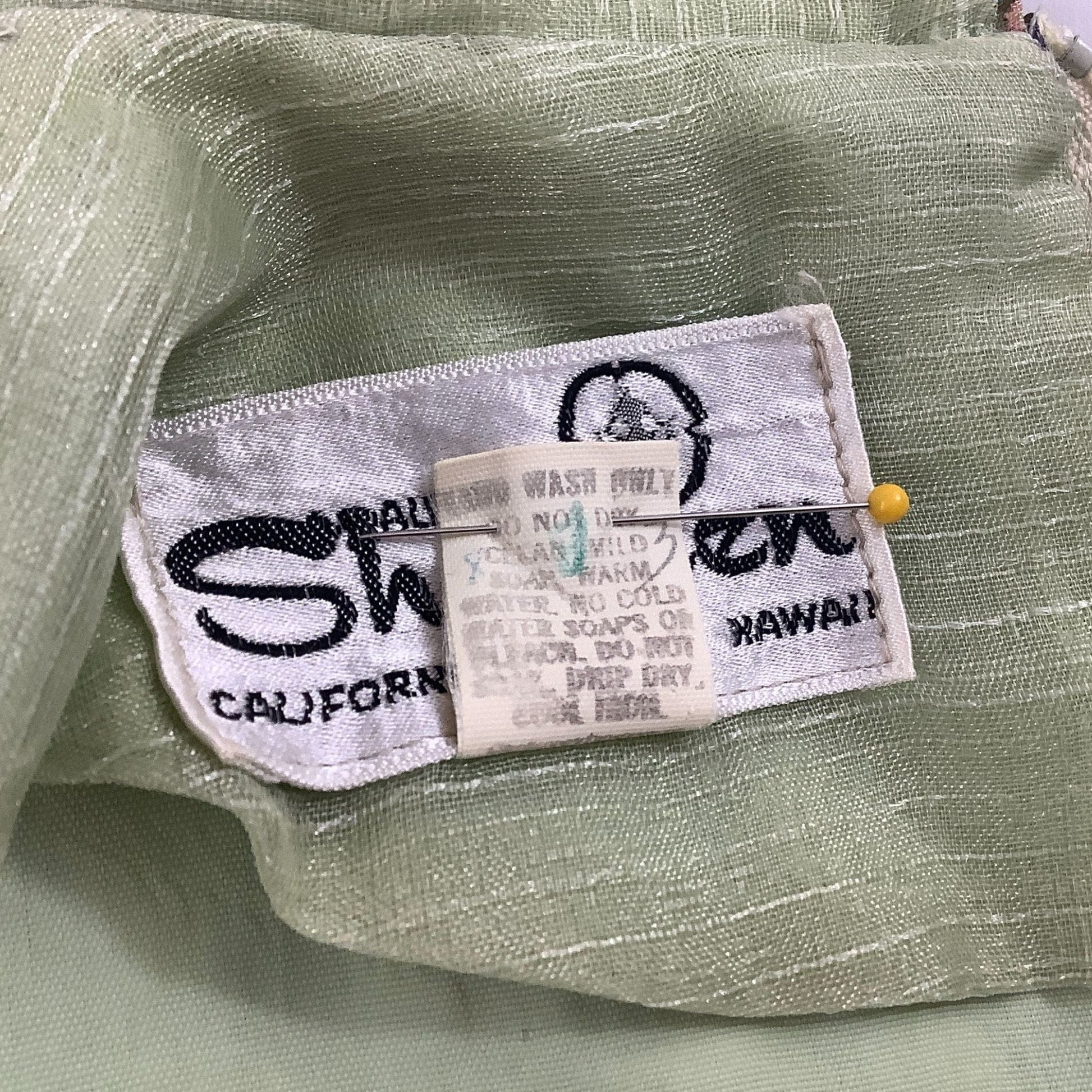 Alfred Shaheen Green Dress