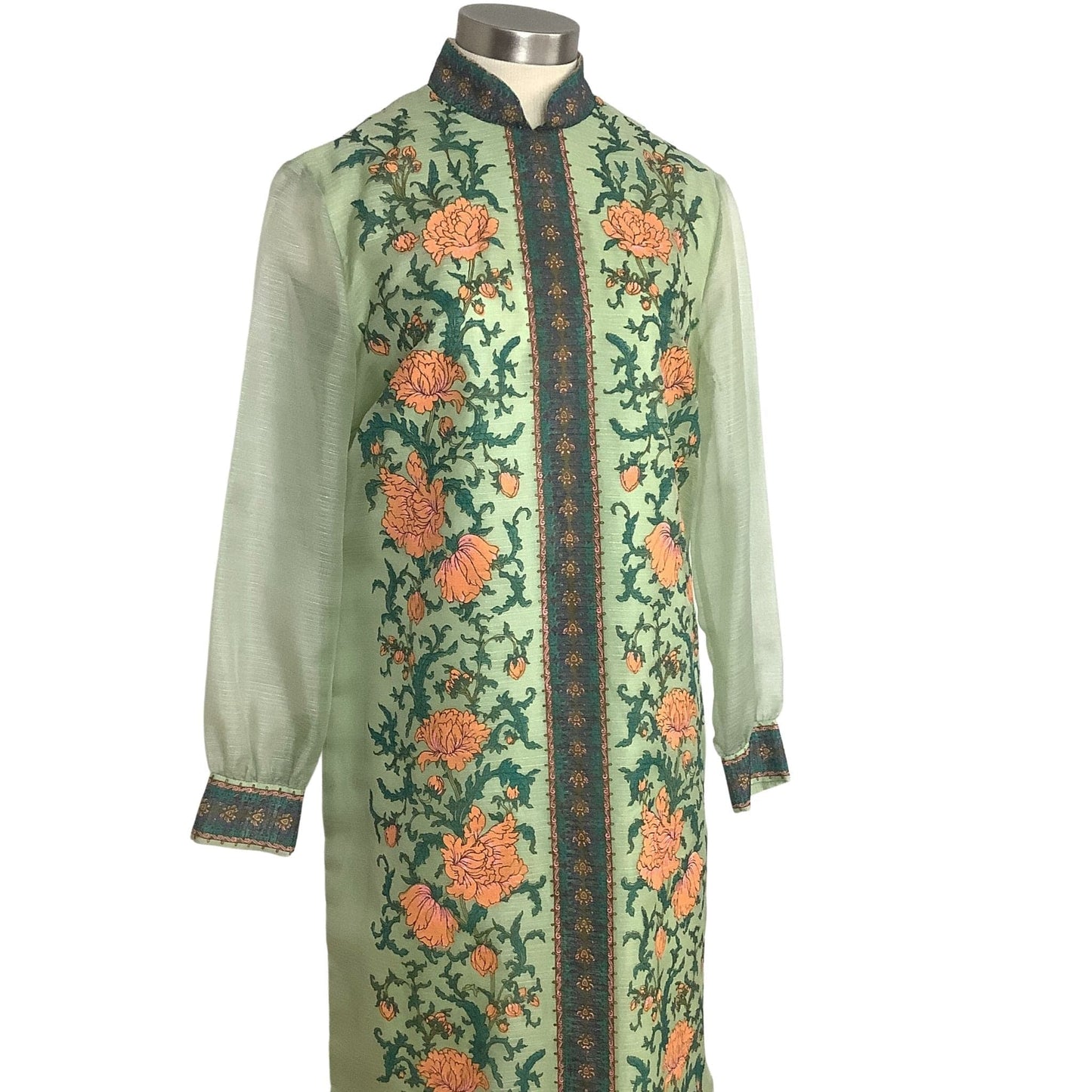 Alfred Shaheen Green Dress