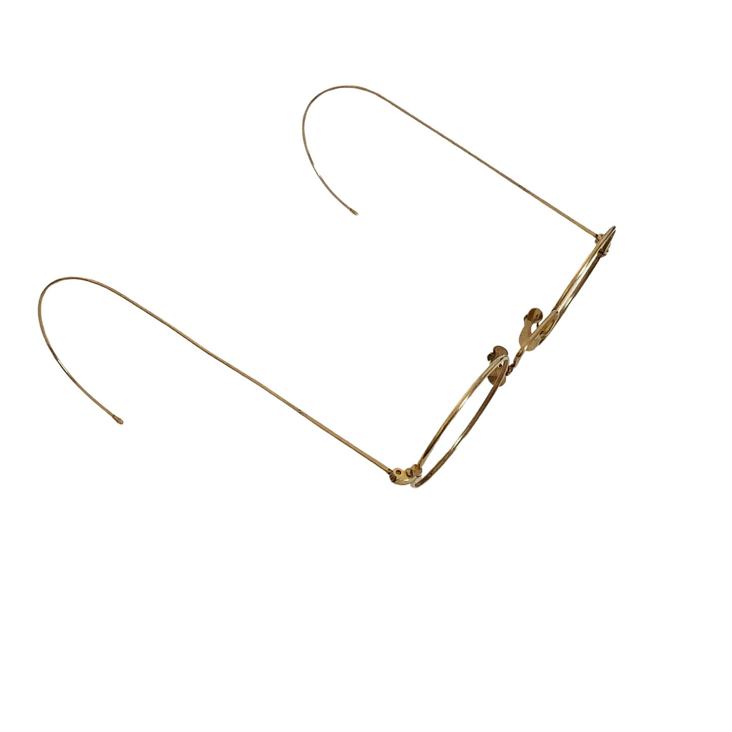 Antique Gold Filled Eyeglasses Frame Top View