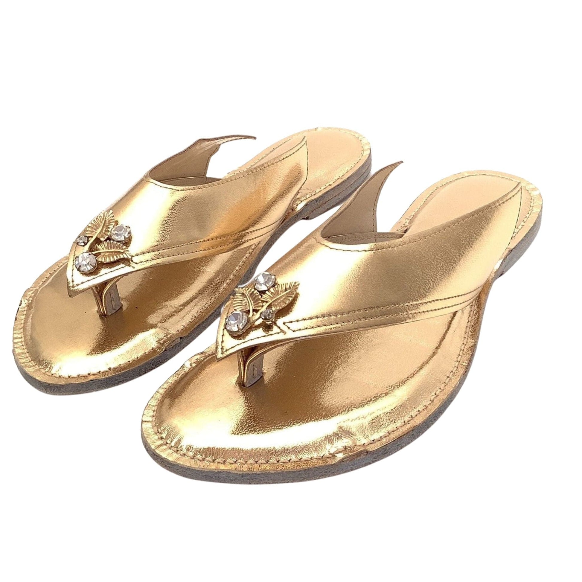 Art Deco Gold Sandals