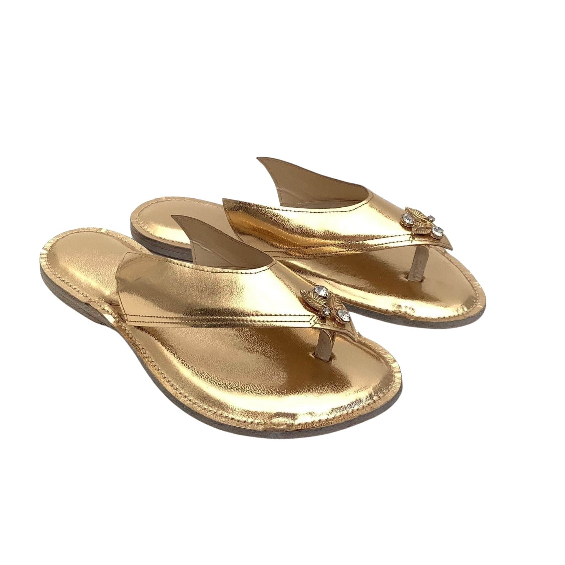 Art Deco Gold Sandals