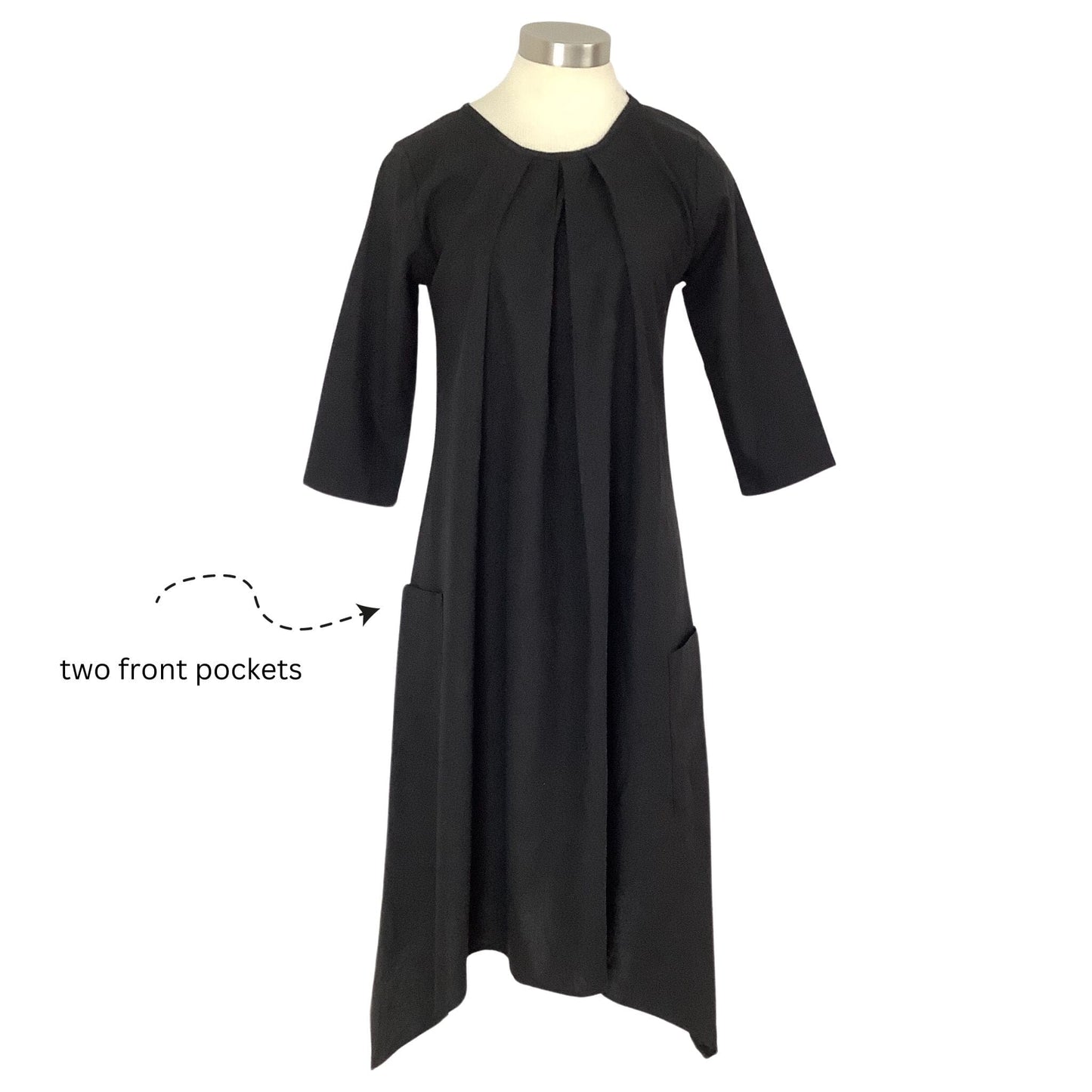 Asymmetrical Black Dress