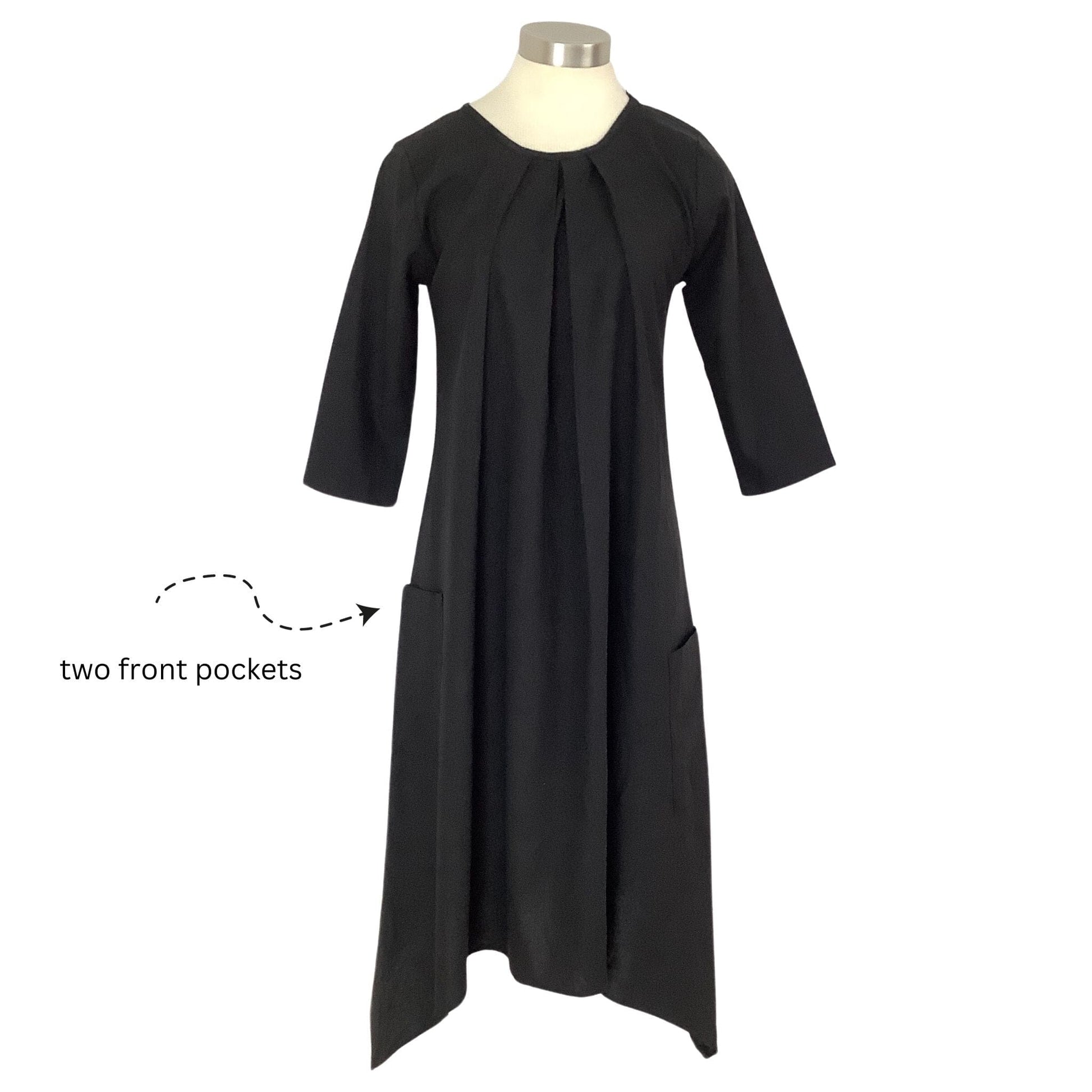 Asymmetrical Black Dress