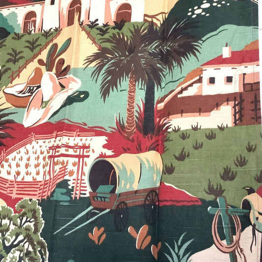 Barkcloth Curtains 1950s