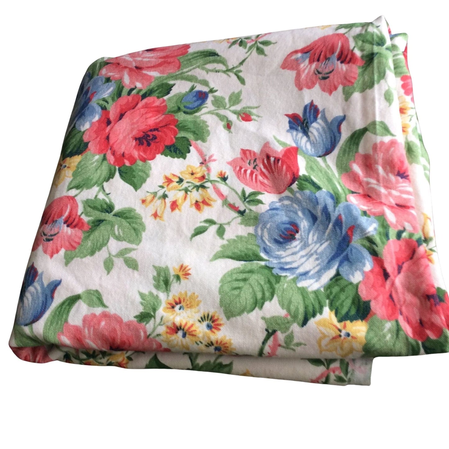 Barkcloth Floral Fabric