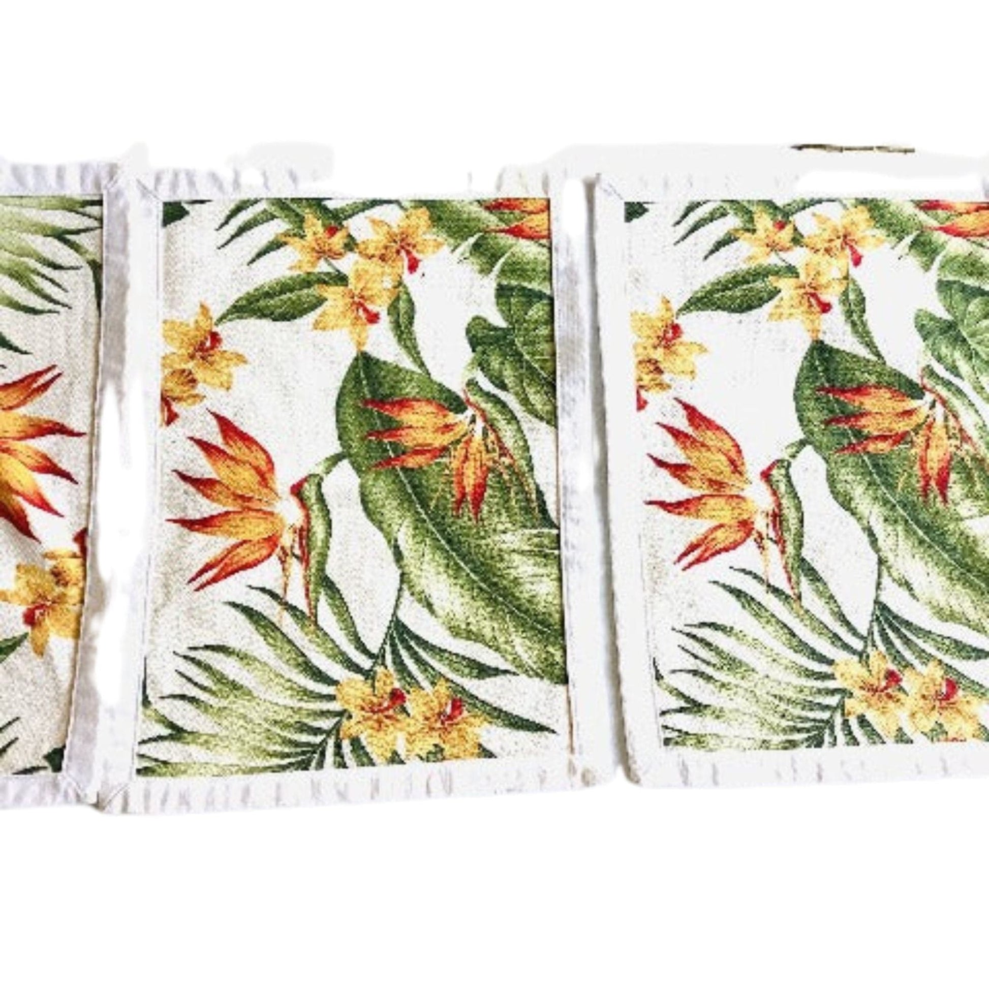 Barkcloth Tropical Placemats