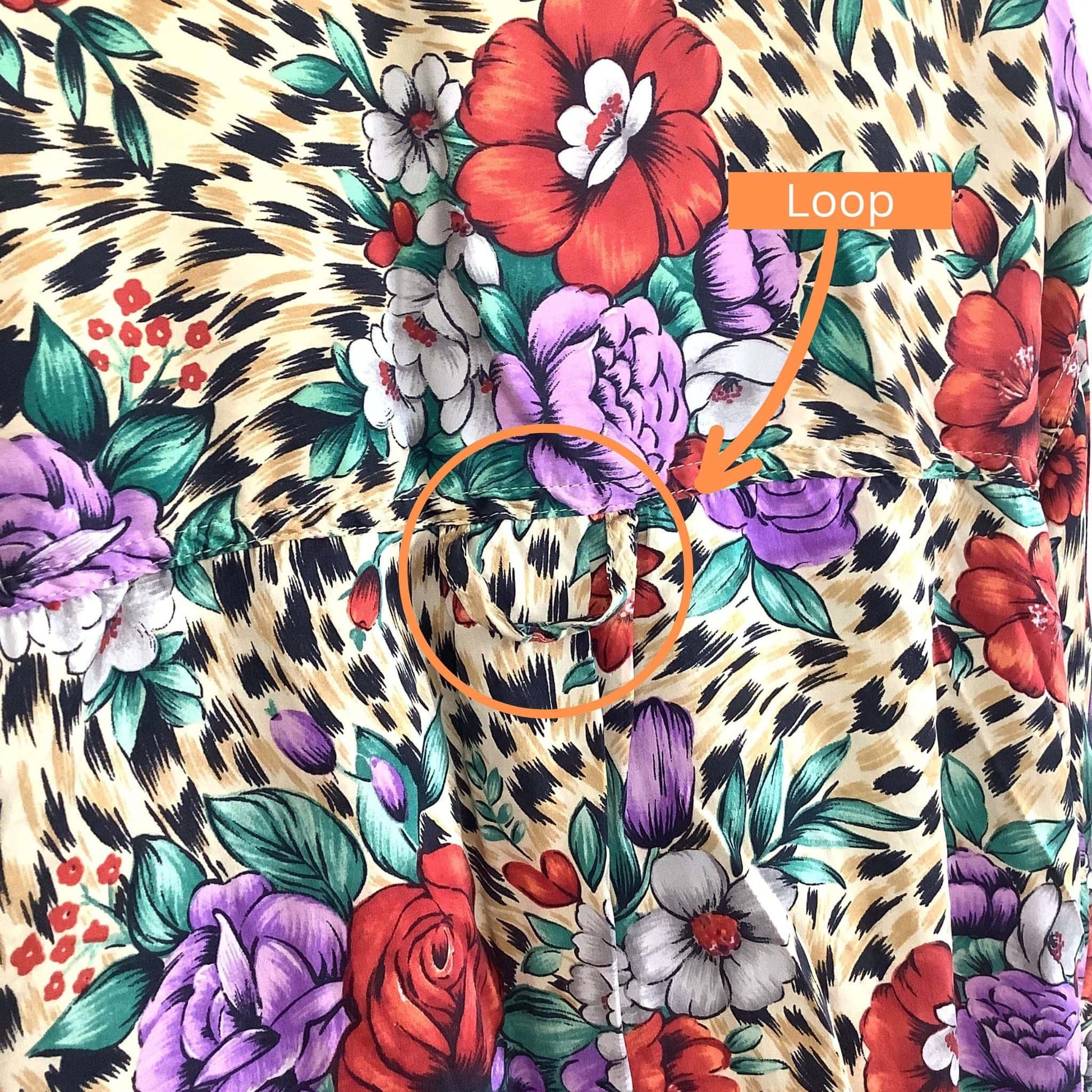 Baggy-Style Vintage Multicolor Baroque 1980s Silk Blouse