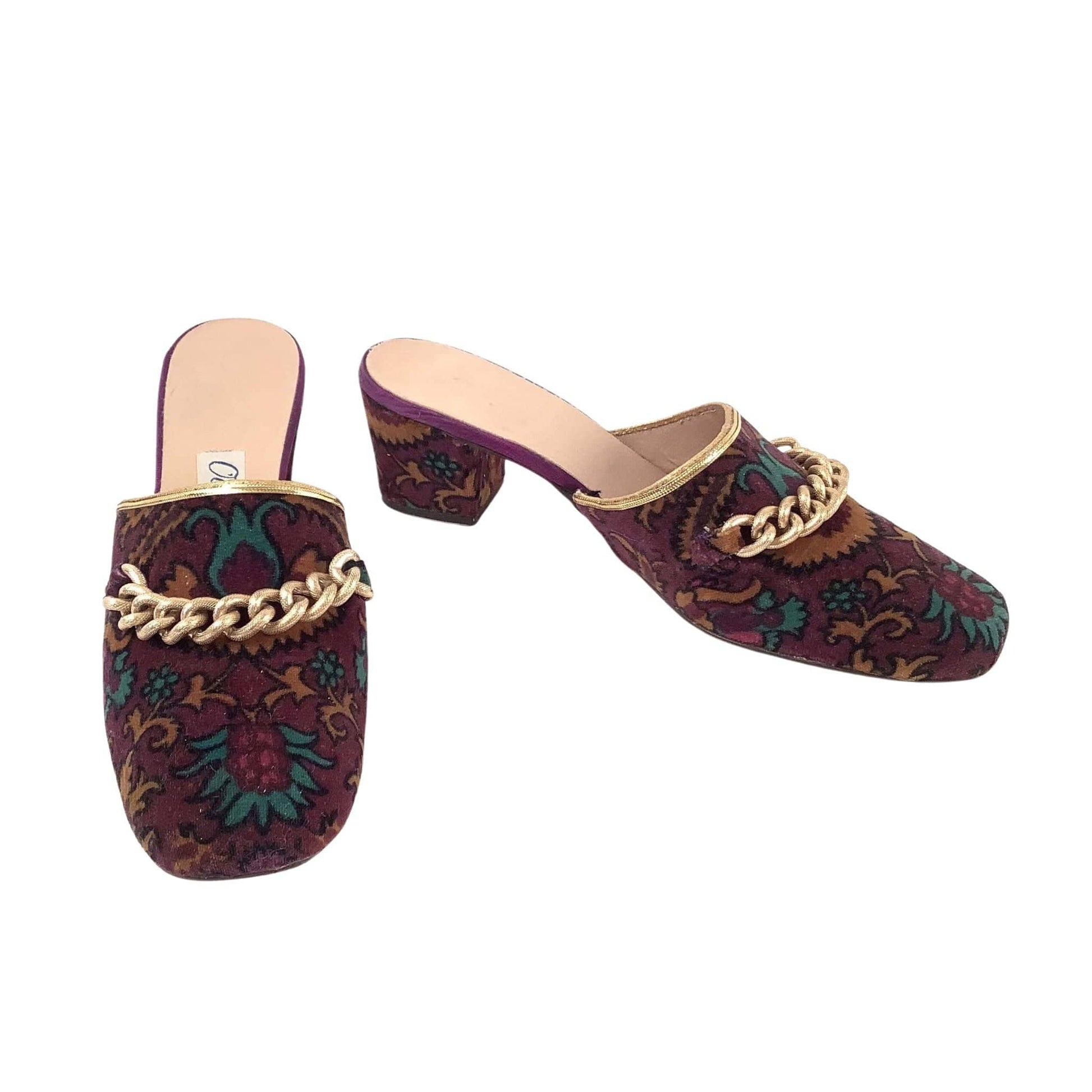 Baroque Velvet Slippers