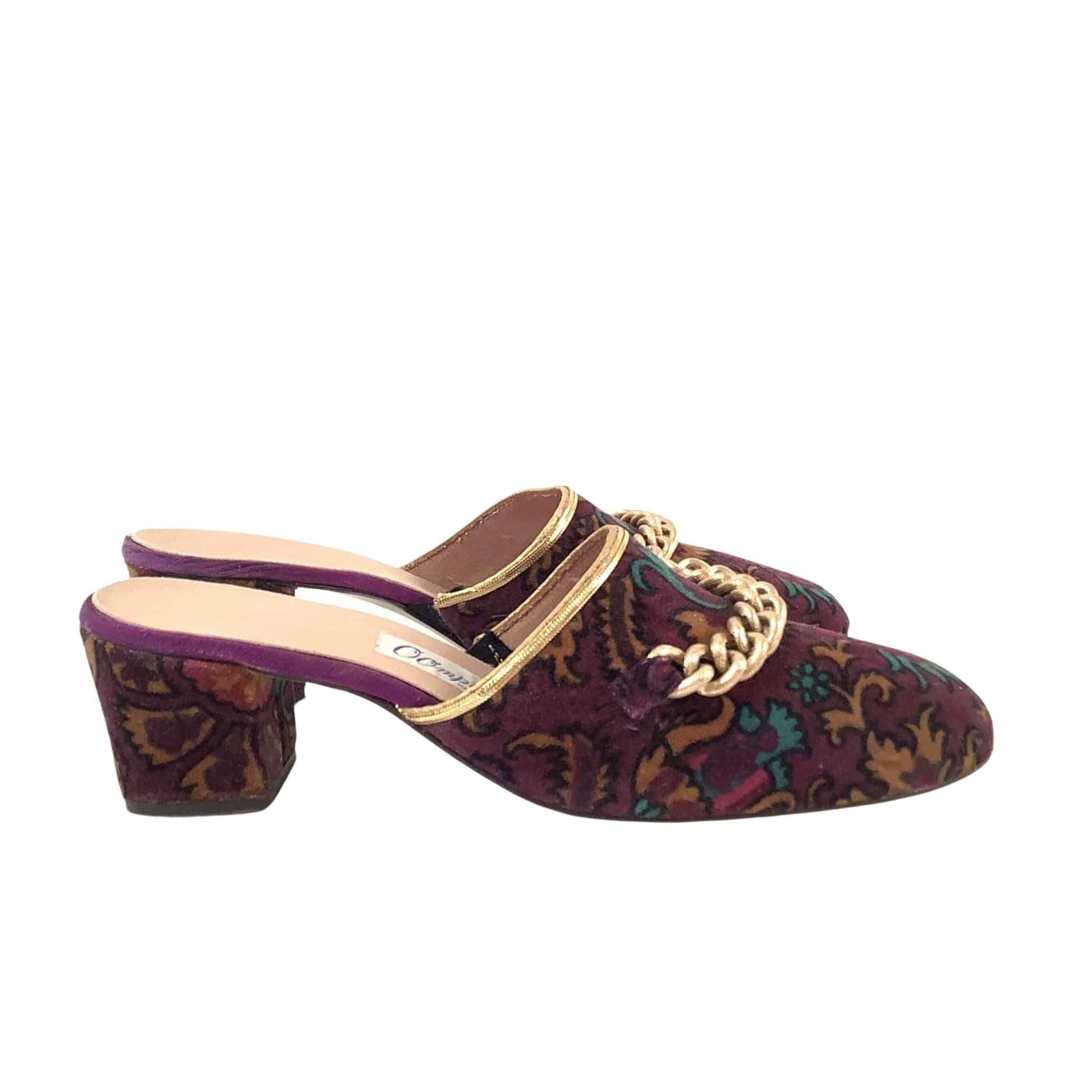 Baroque Velvet Slippers
