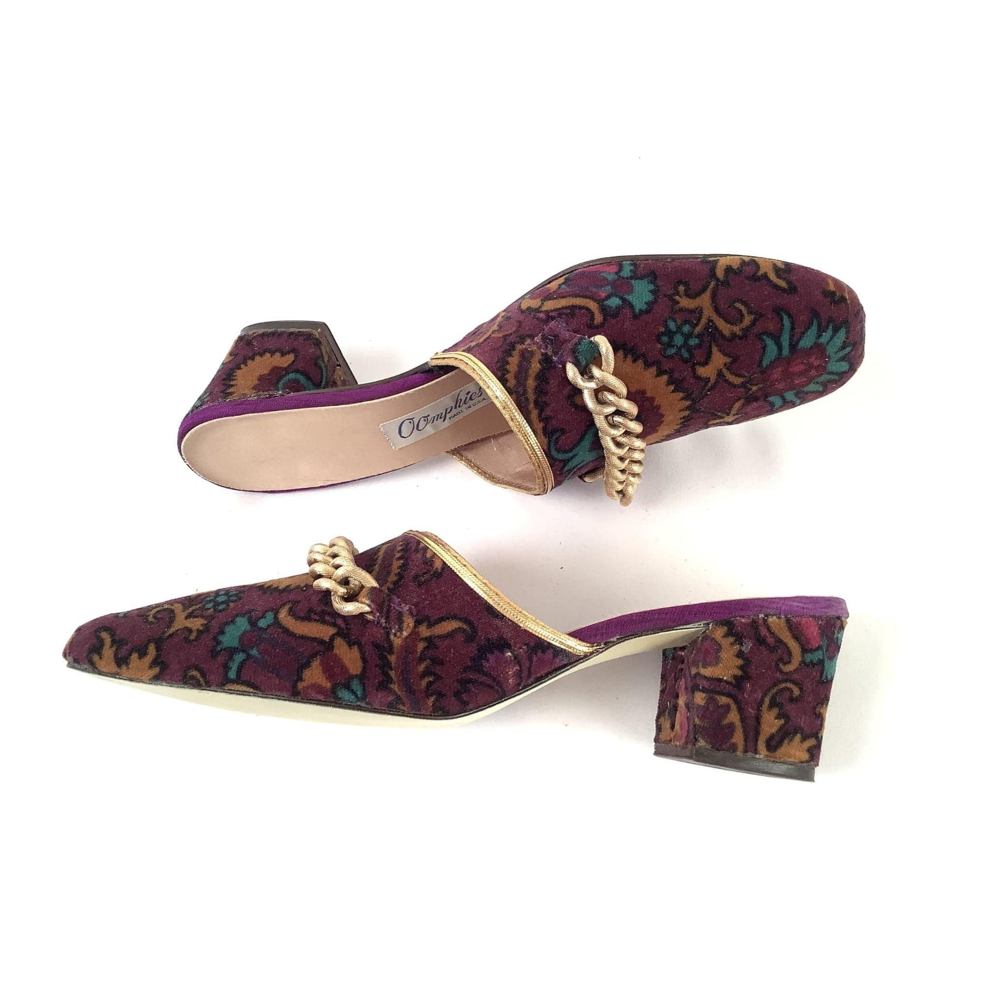 Baroque Velvet Slippers