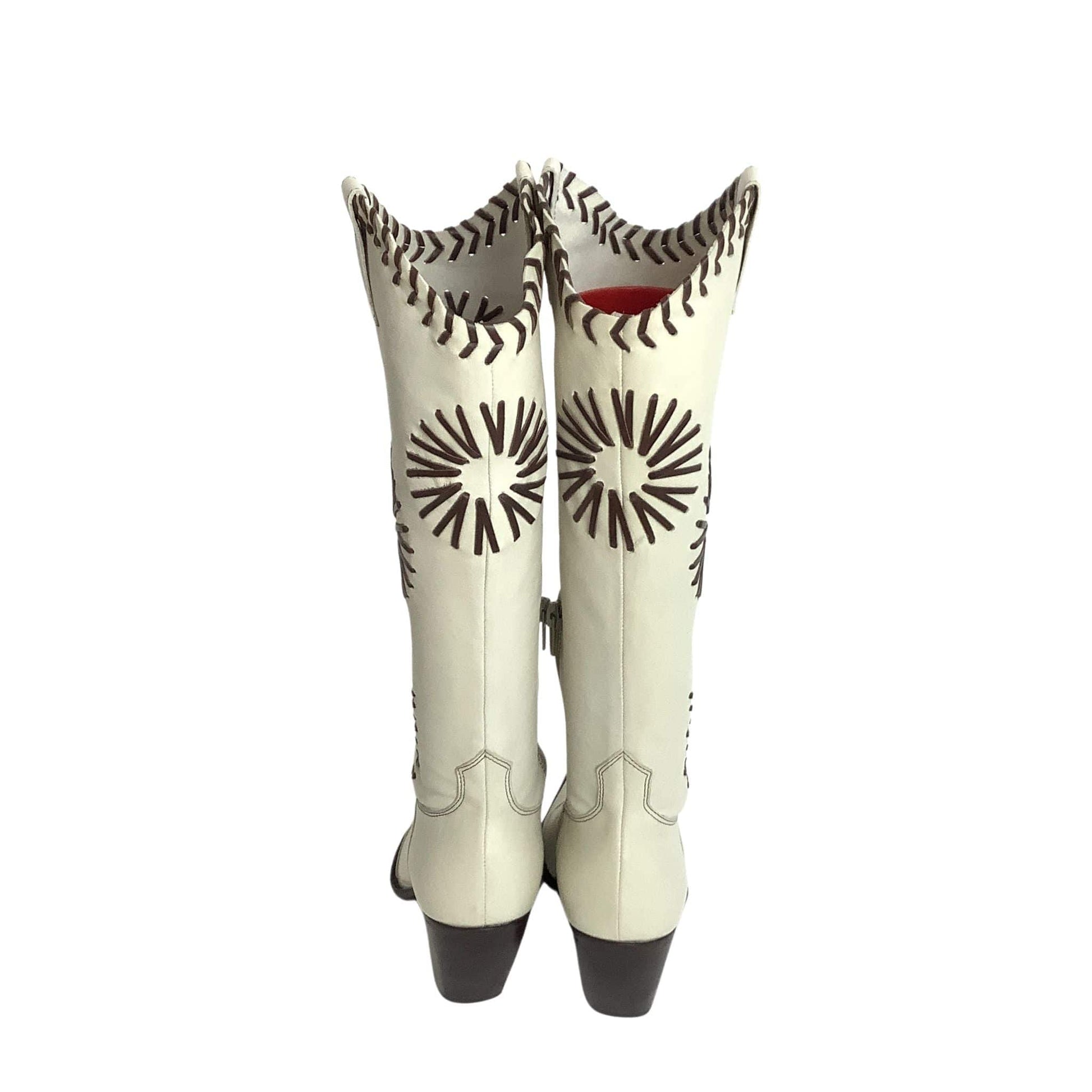 BCBG Beige Western Boots