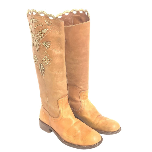BCBG Embroidered Boots