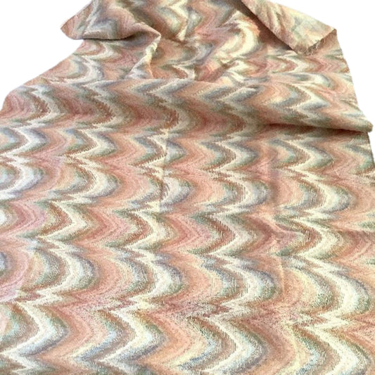 Beige Flame Stitch Fabric