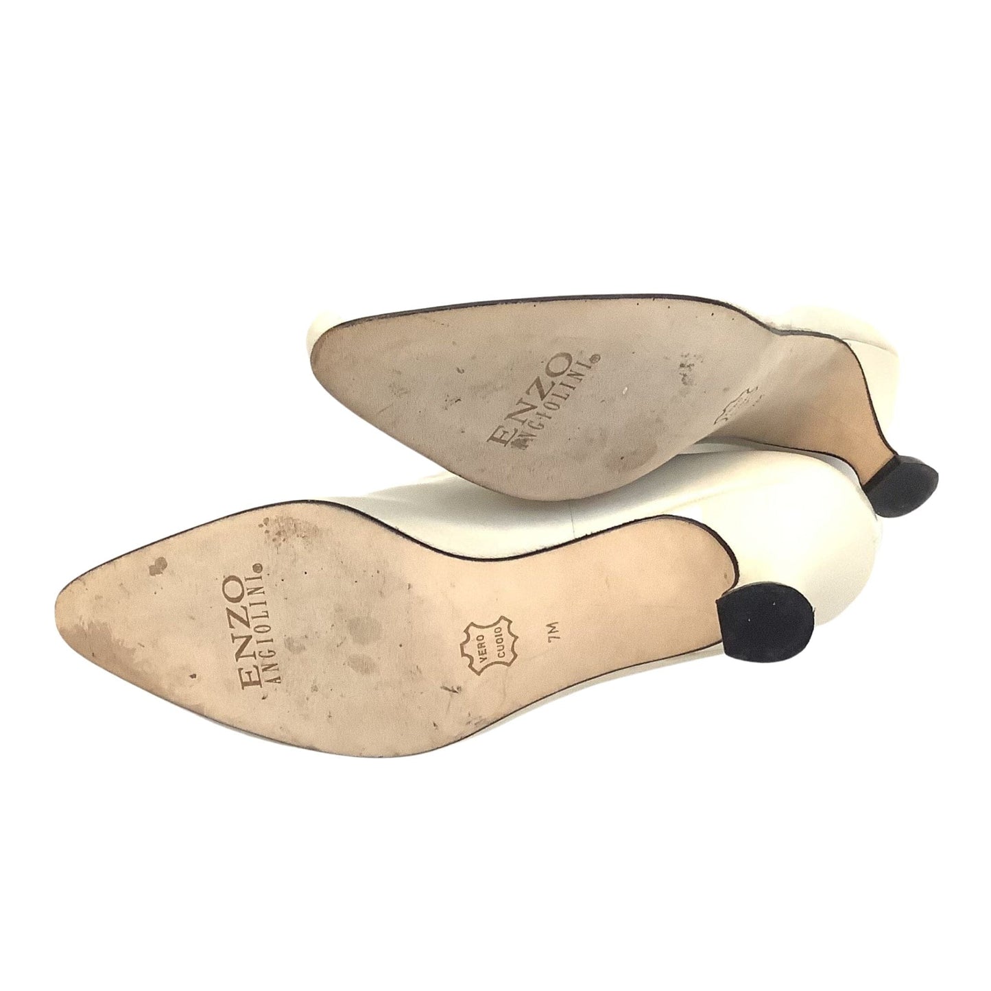 Beige Leather Mary Janes