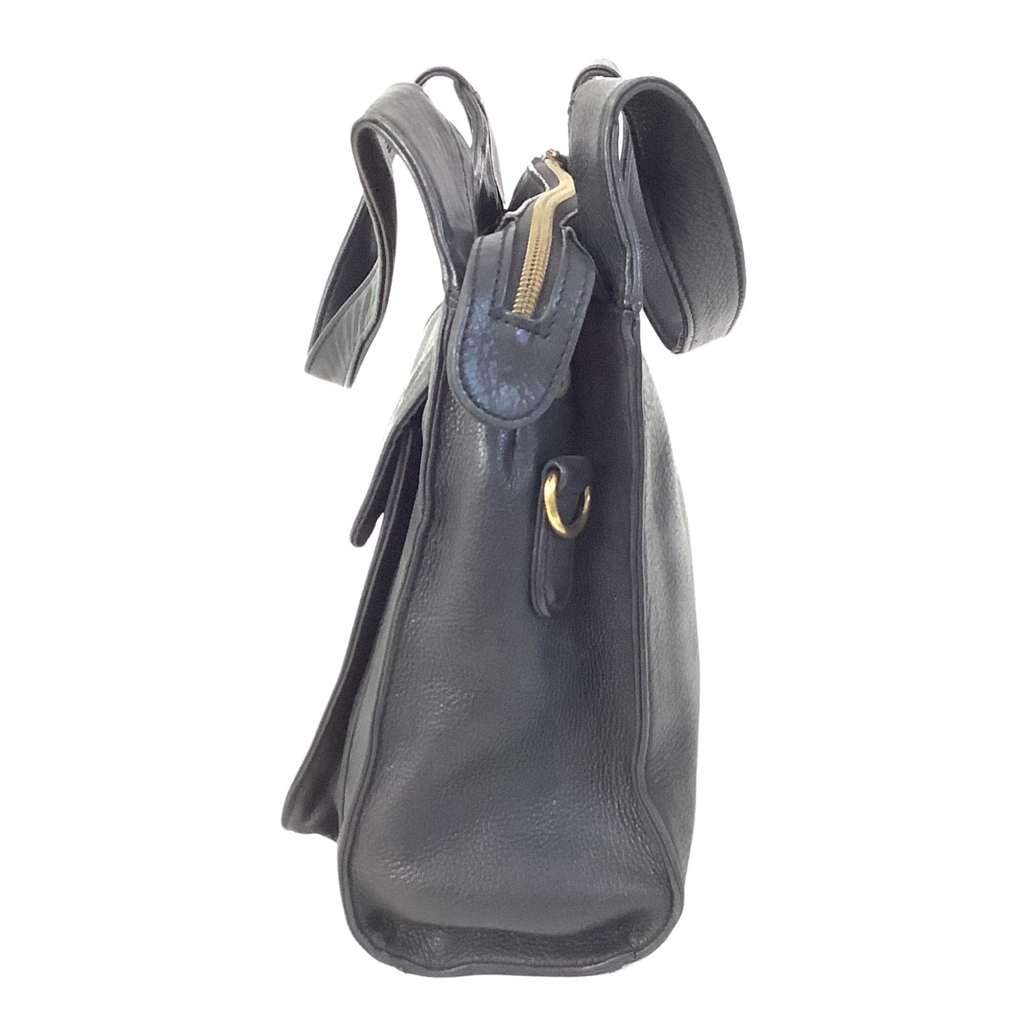 Black Leather Fossil Bag