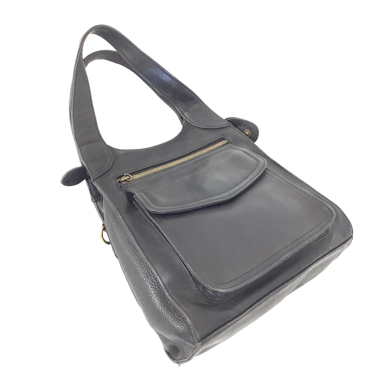 Black Leather Fossil Bag