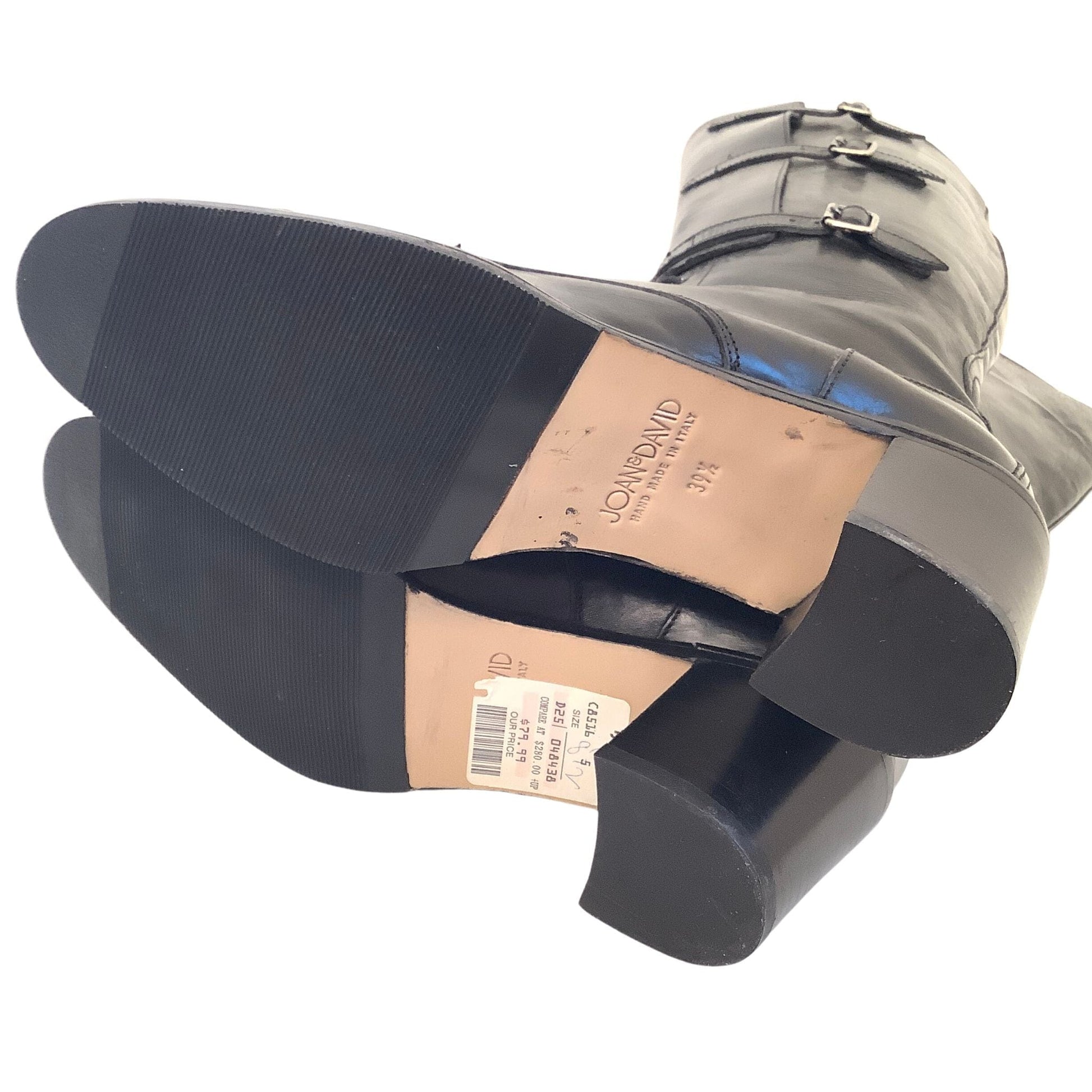 Black Leather Y2K Boots