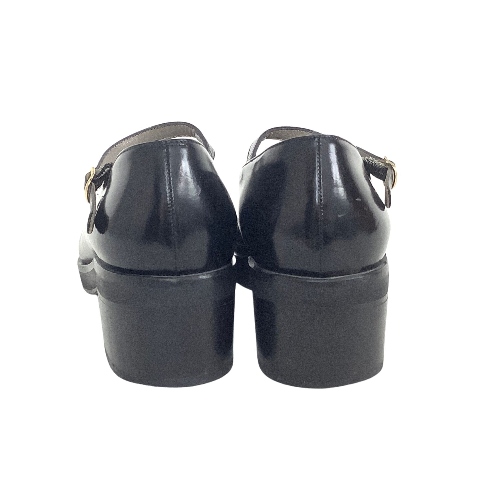 Black Mary Jane Shoes 7 / Black / Vintage 1980s