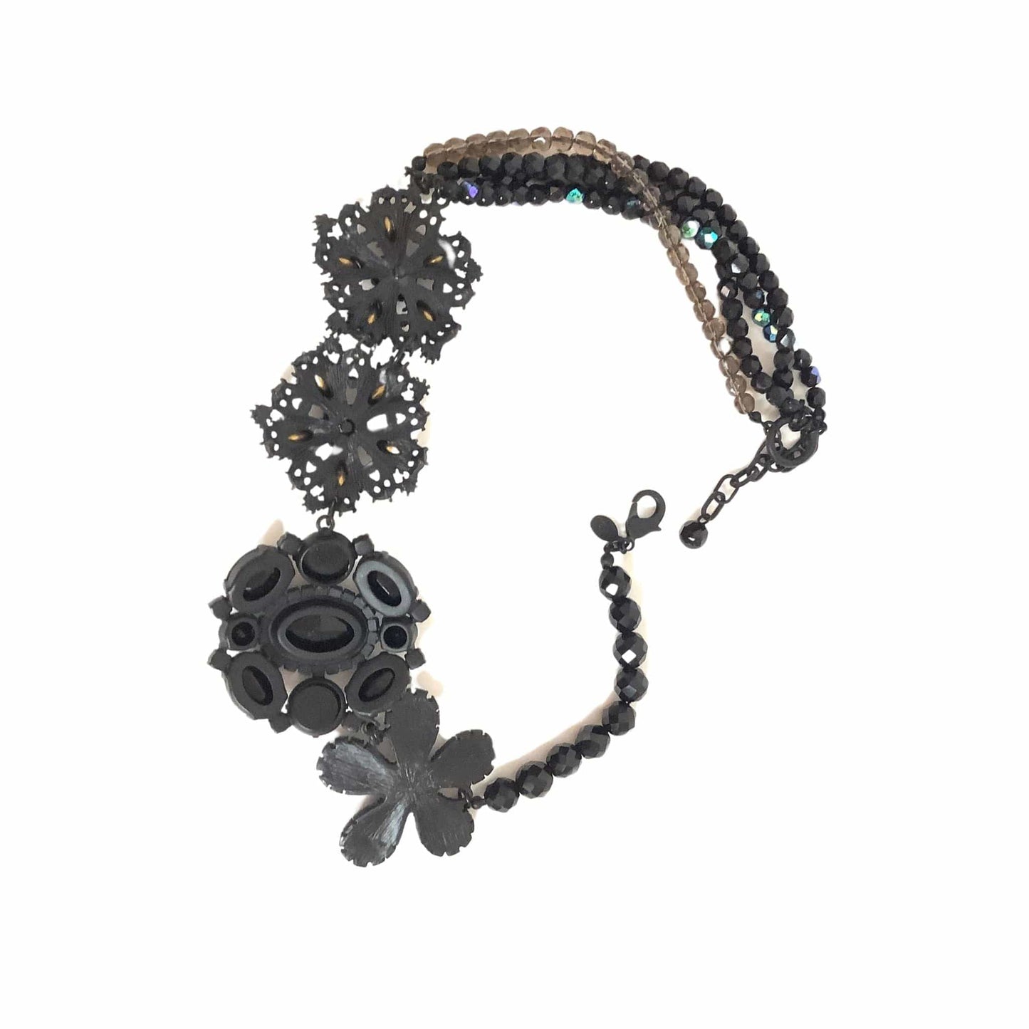Black Rhinestone Necklace