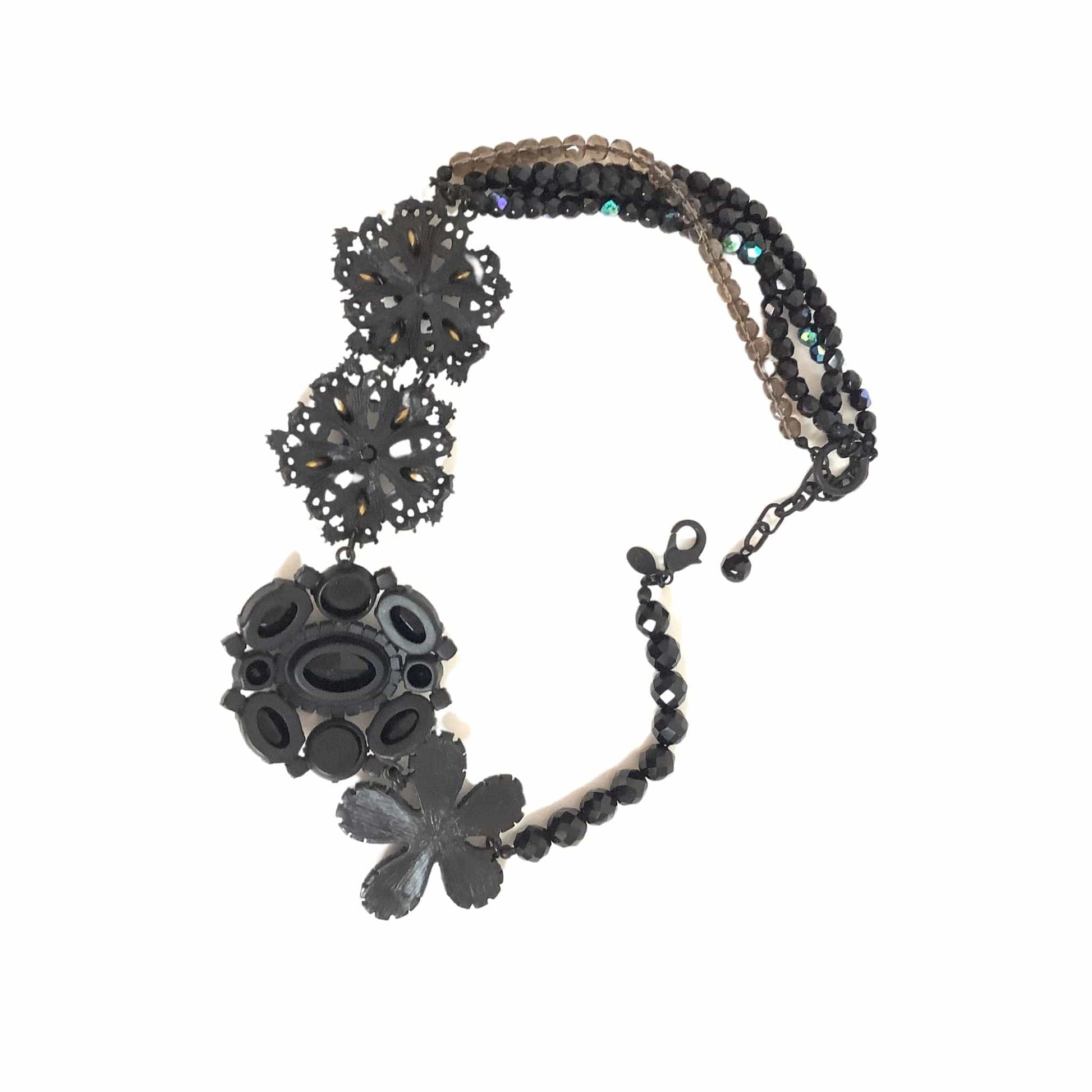 Black Rhinestone Necklace