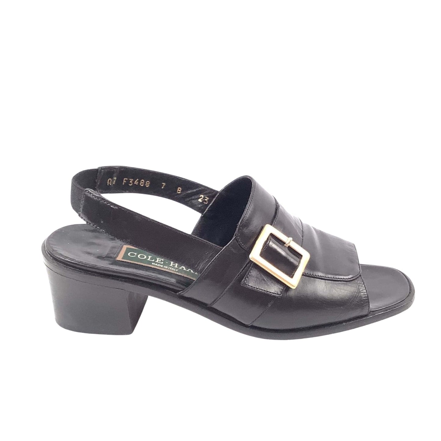 Black Sandals Block Heel