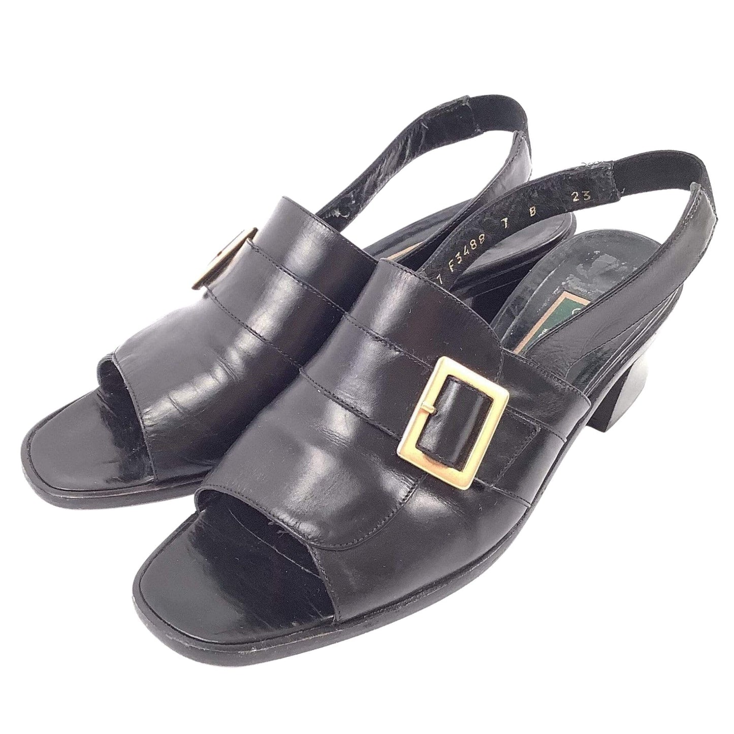 Black Sandals Block Heel