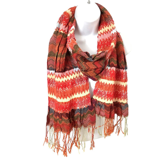 Boho Knitted Scarf