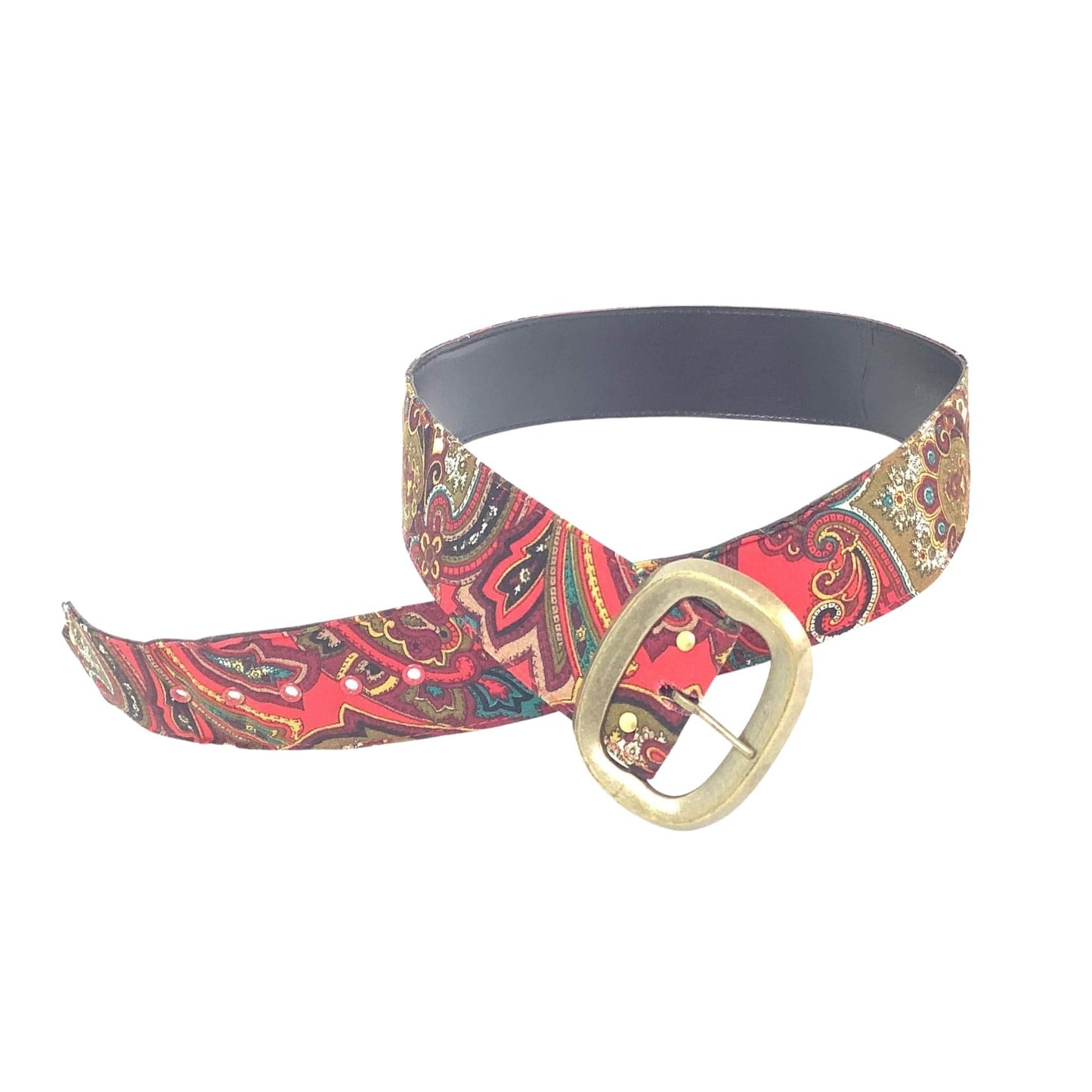 Boho Paisley Fabric Belt