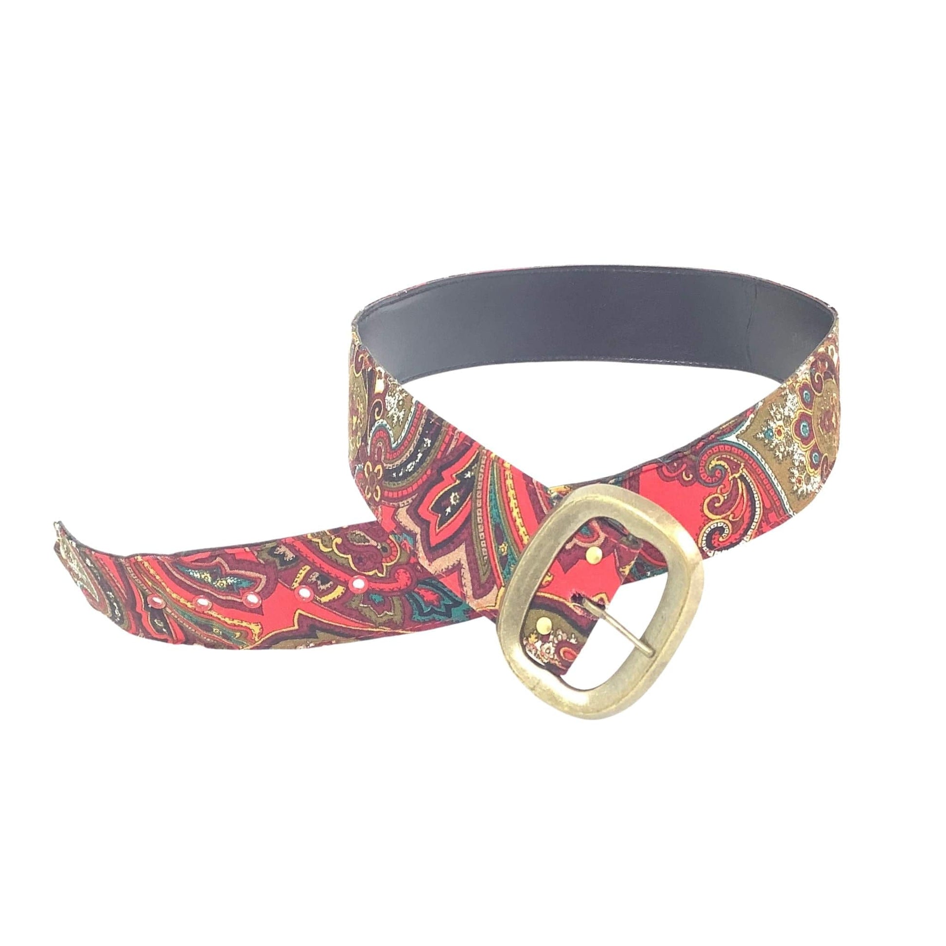 Boho Paisley Fabric Belt
