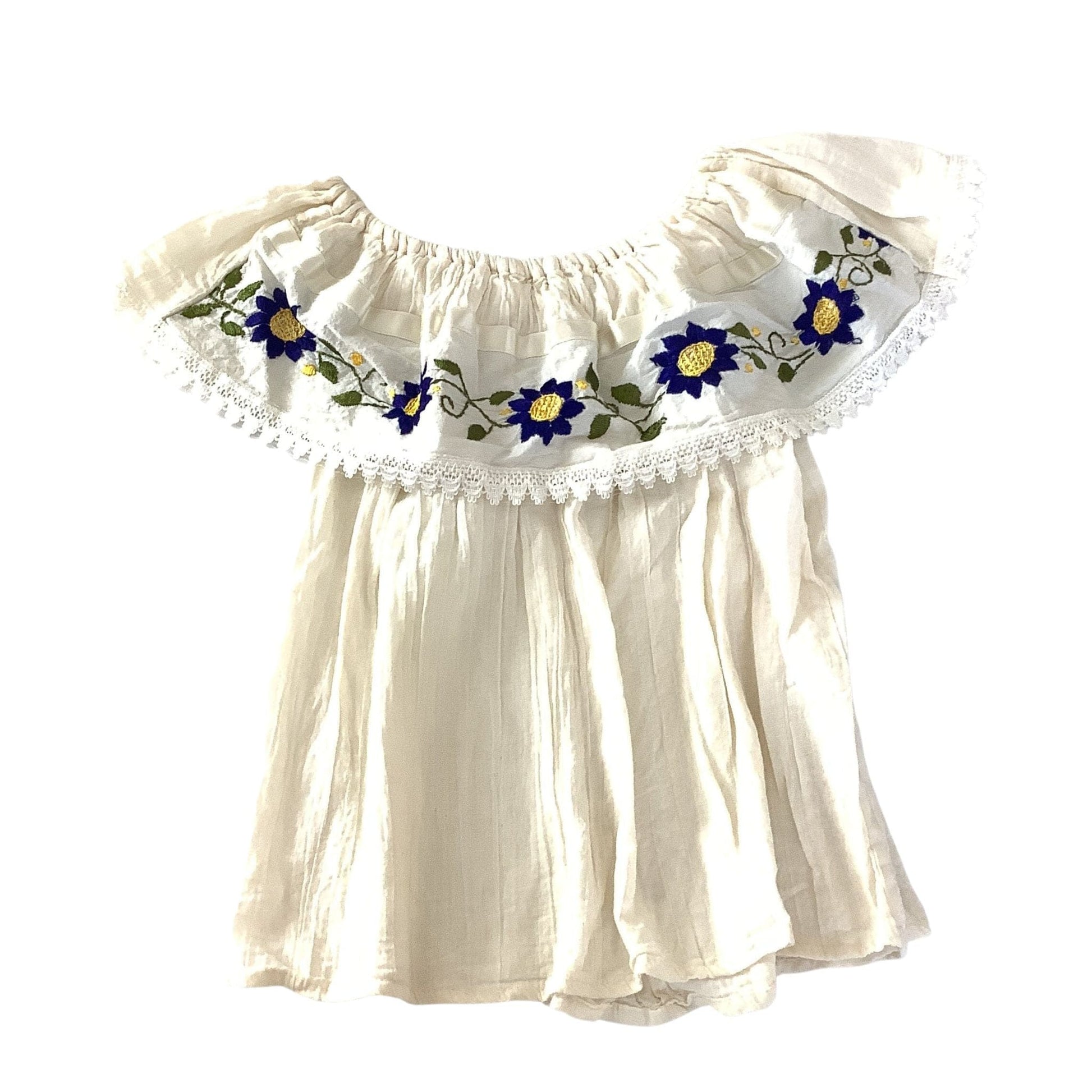 Boho Summer Blouse - Vintage 1980s New Old Stock