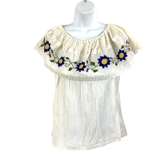 Boho Summer Blouse - Vintage 1980s New Old Stock