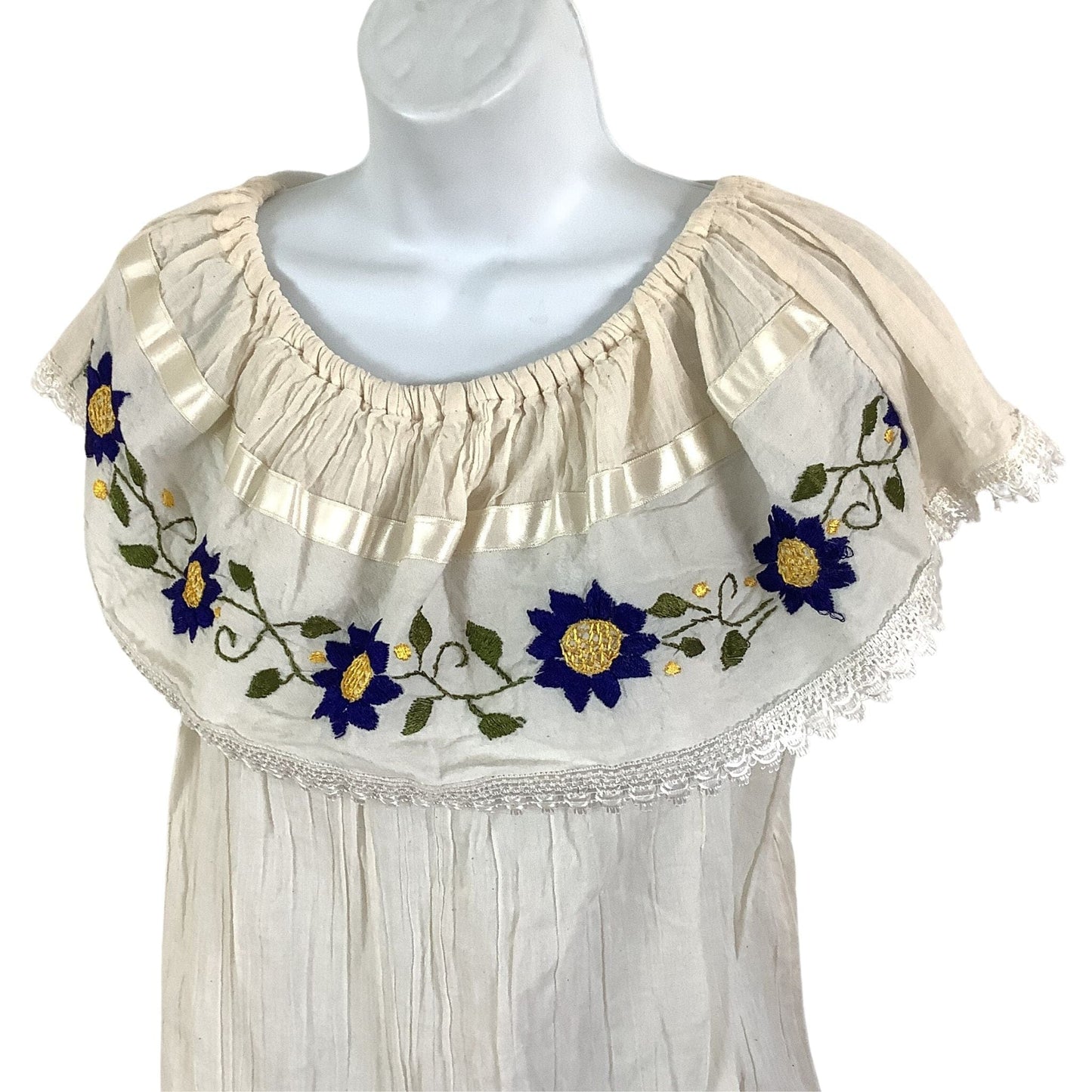 Boho Summer Blouse - Vintage 1980s New Old Stock