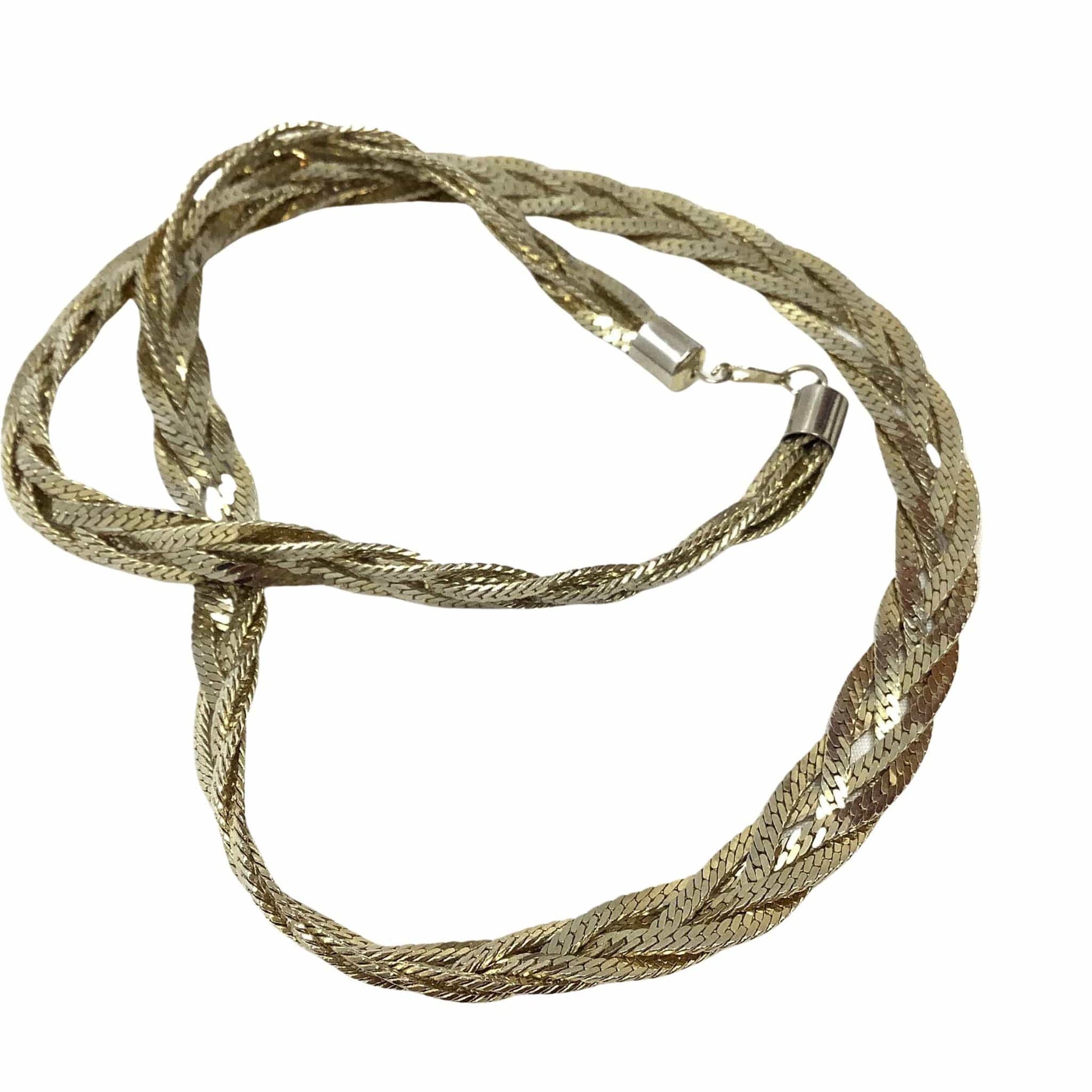 Flexible Vintage Braided Herringbone Chain
