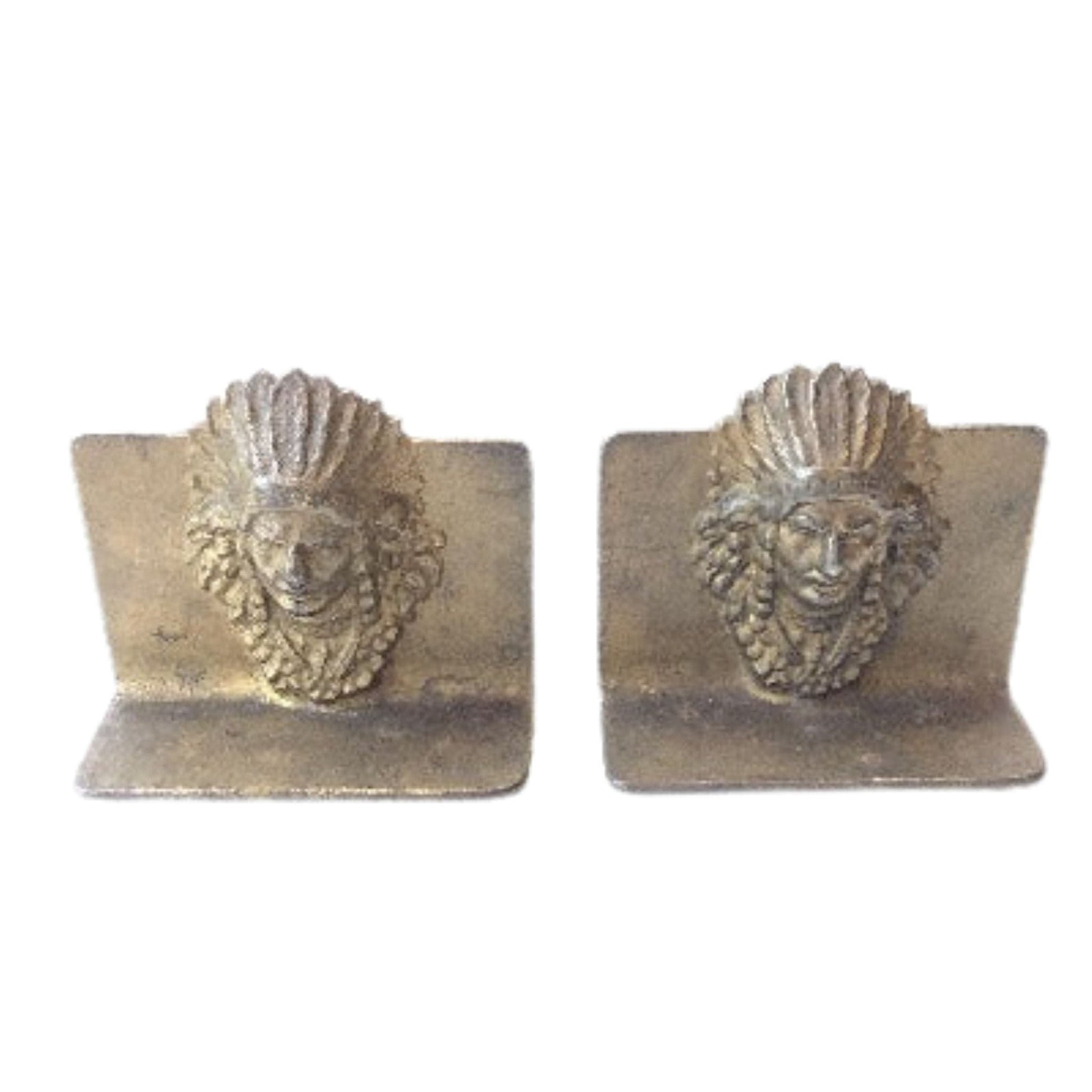 Bronze Native Bookends
