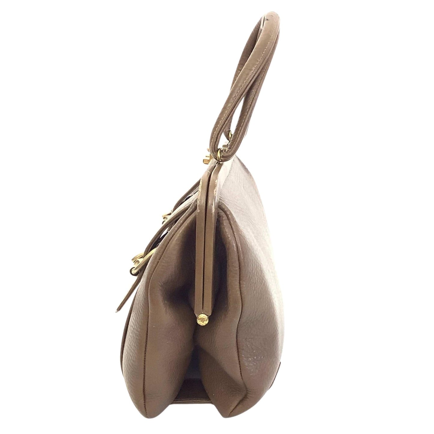 Brown Leather Funky Purse