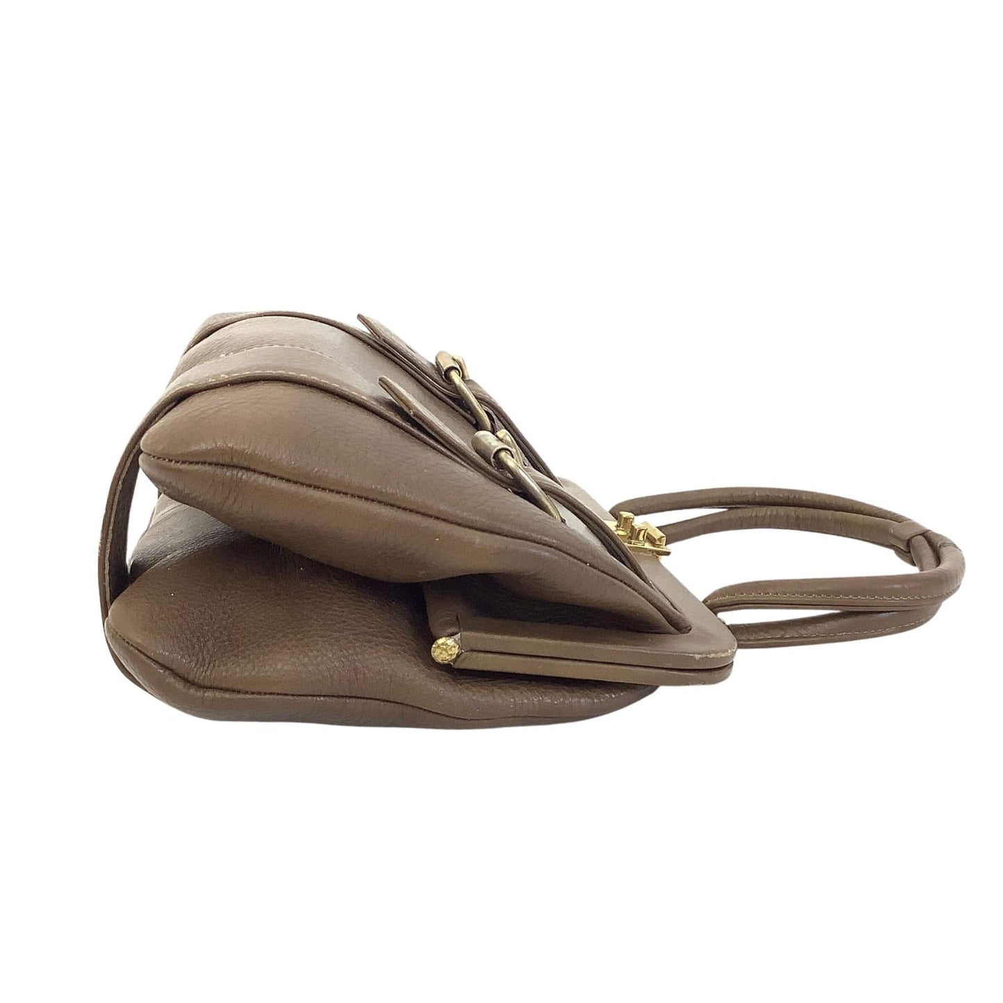 Brown Leather Funky Purse