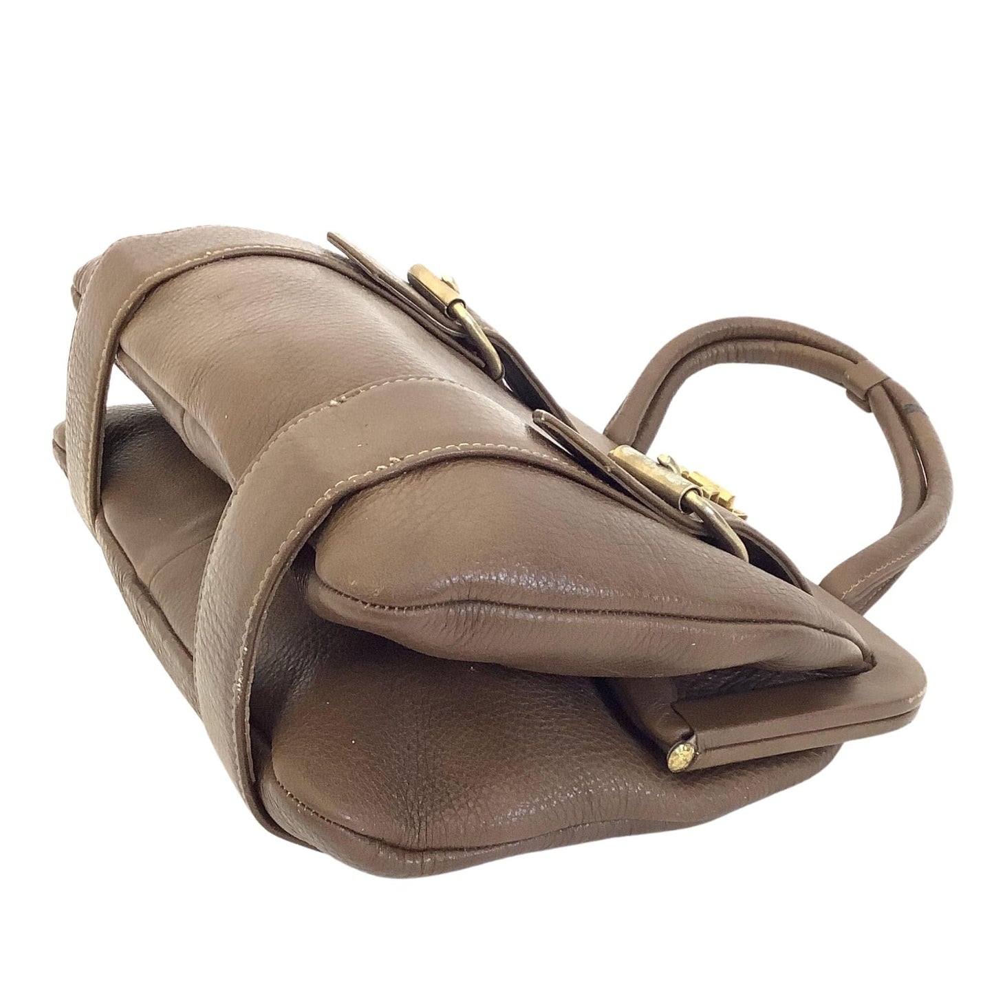 Brown Leather Funky Purse