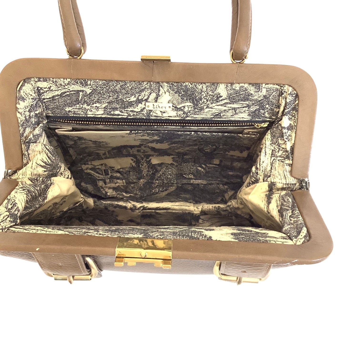 Brown Leather Funky Purse