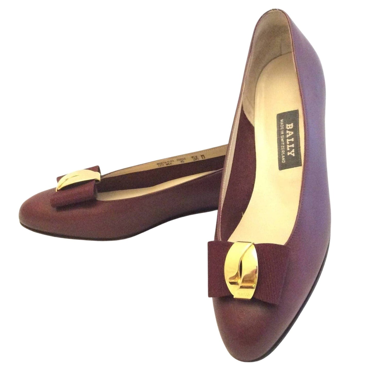 Burgundy Bally Heels