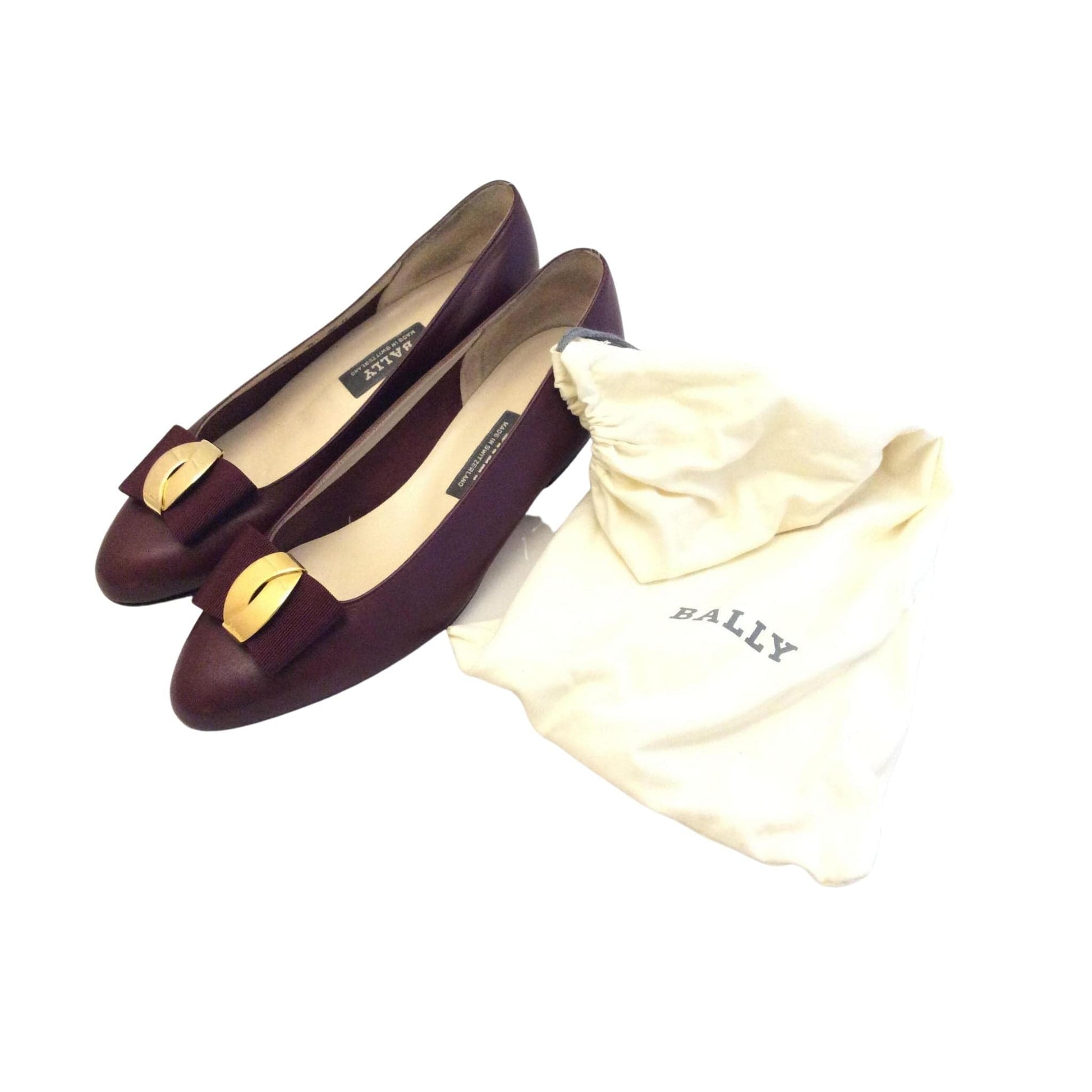 Burgundy Bally Heels