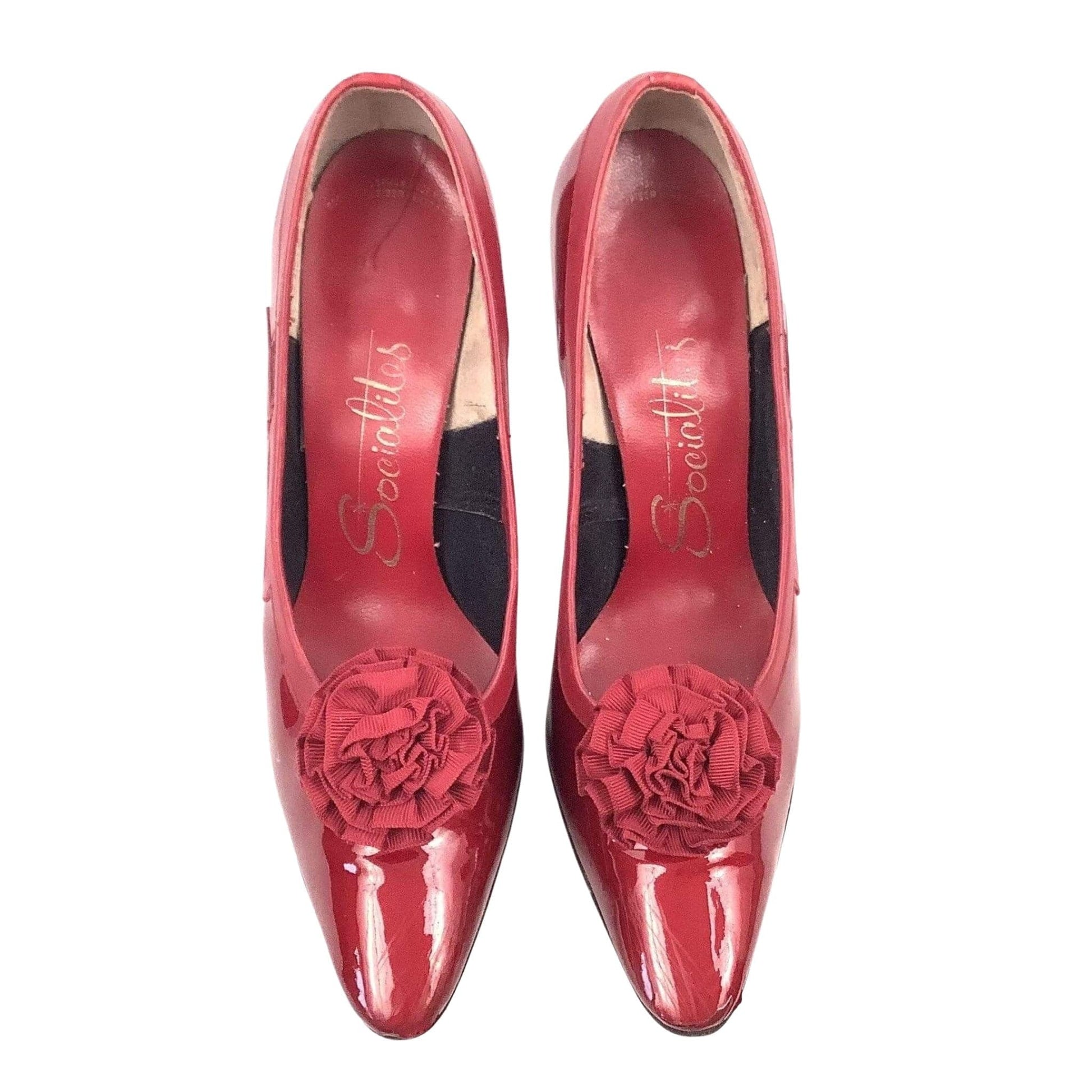 Burgundy Pinup Heels