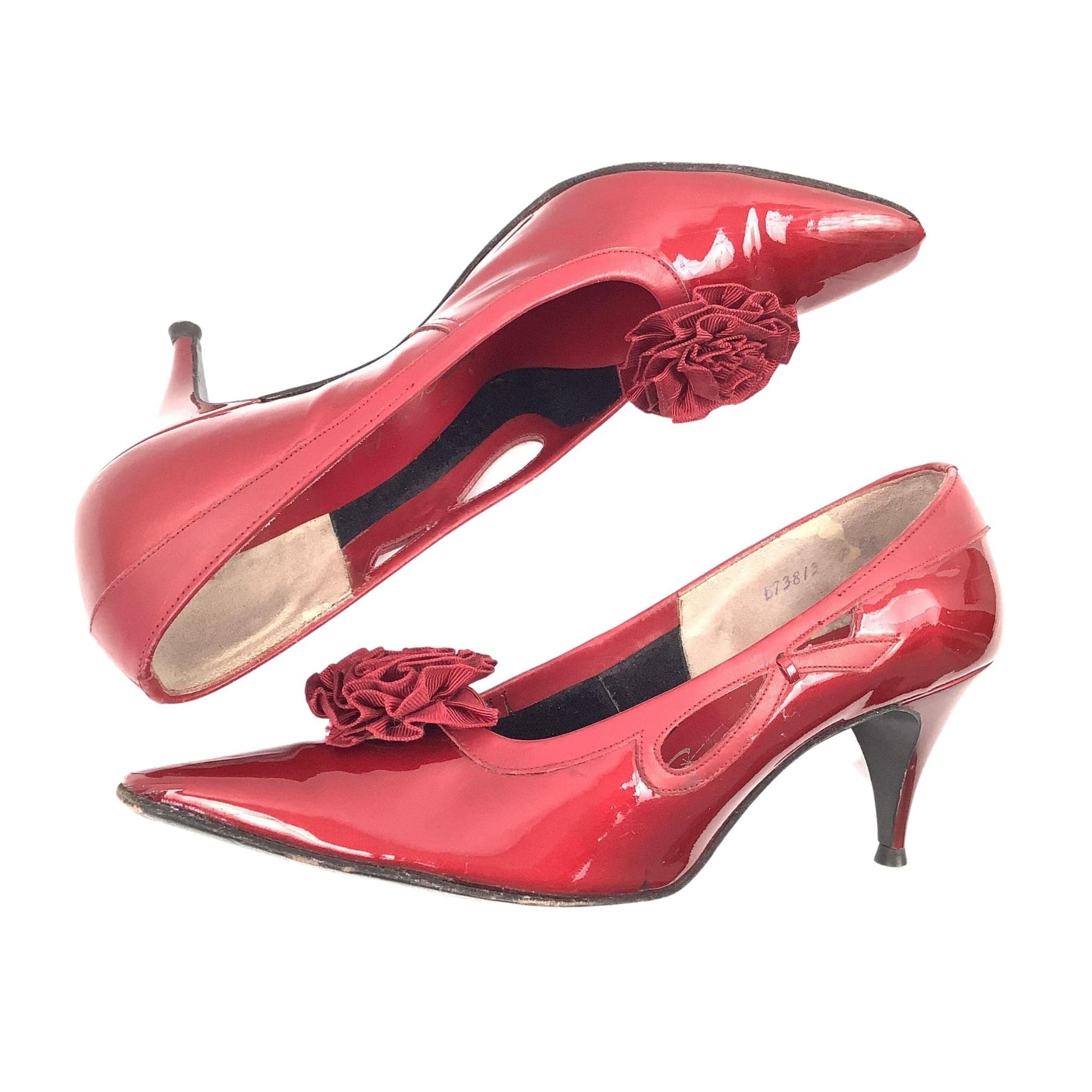 Burgundy Pinup Heels