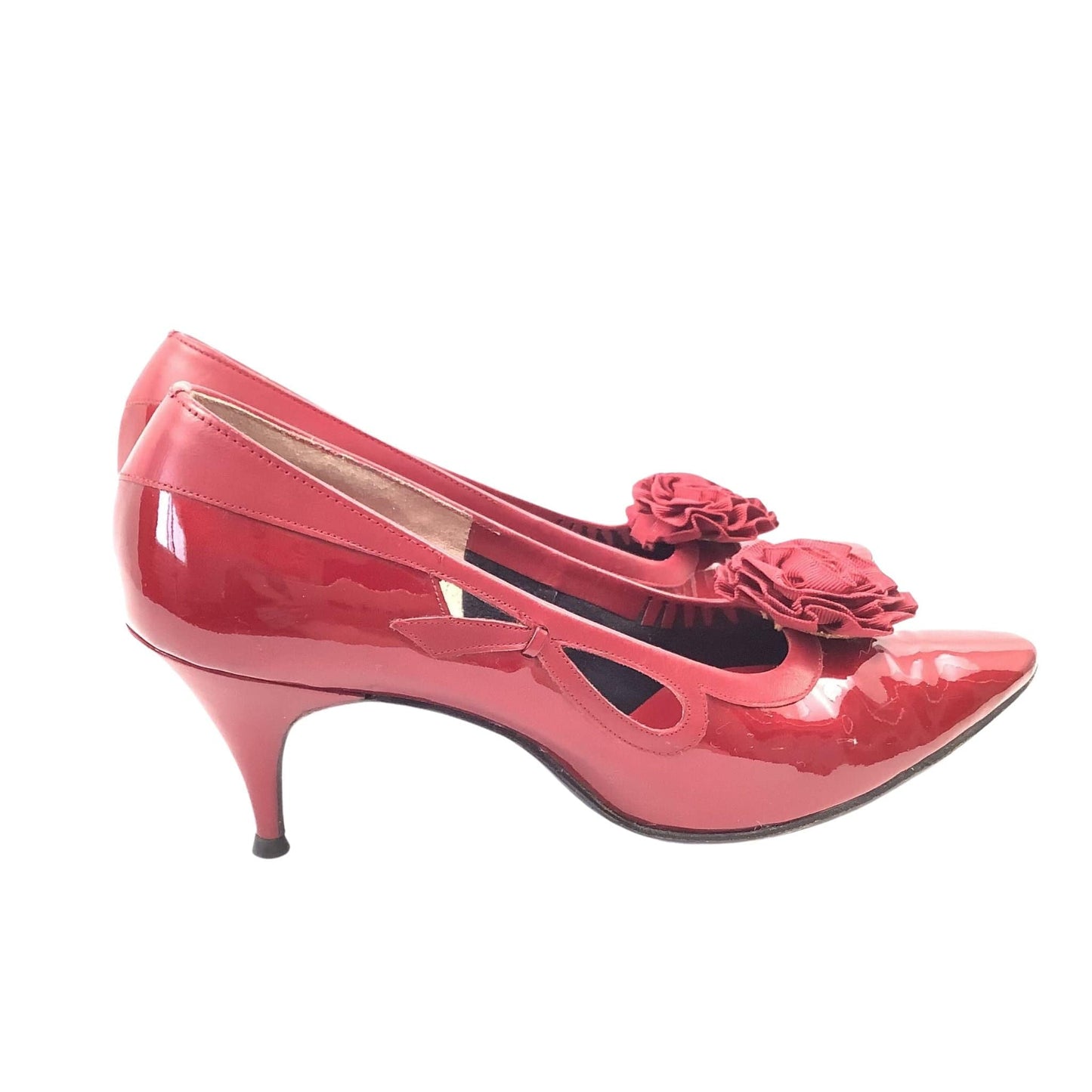 Burgundy Pinup Heels