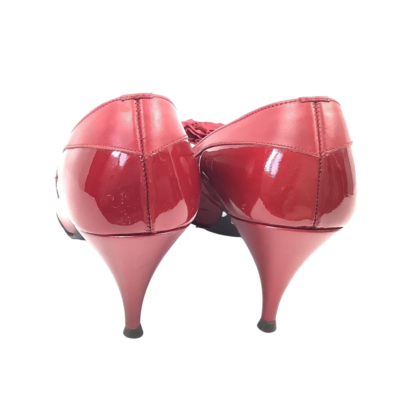 Burgundy Pinup Heels