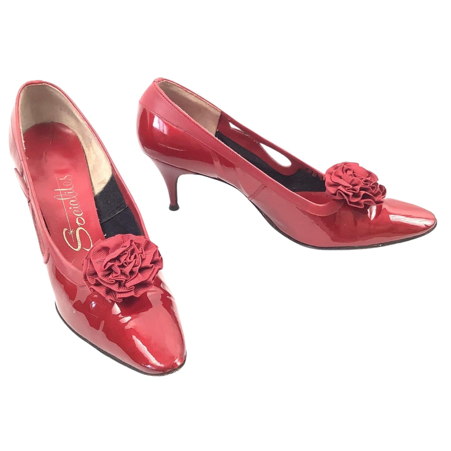 Burgundy Pinup Heels