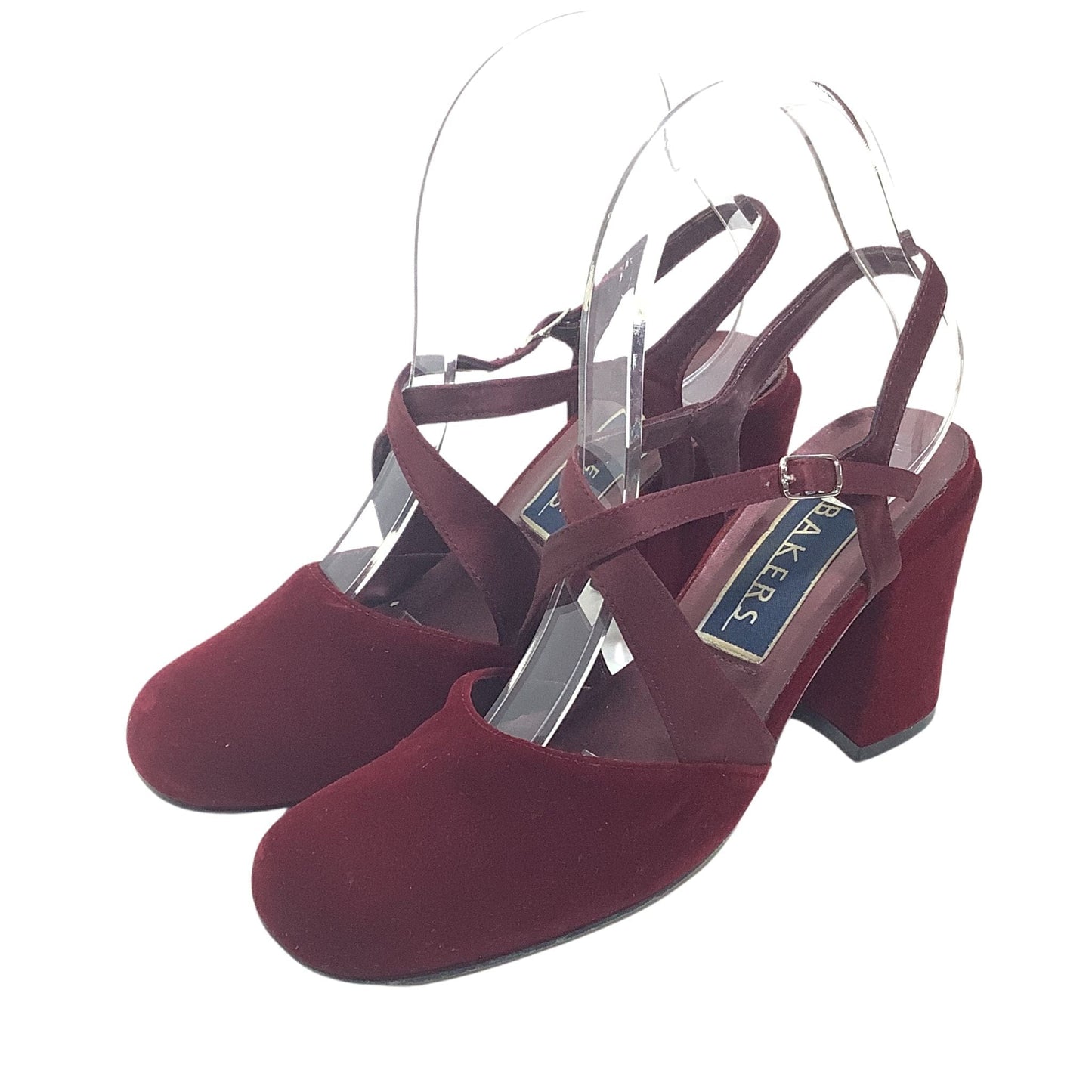 Burgundy Velvet Heels